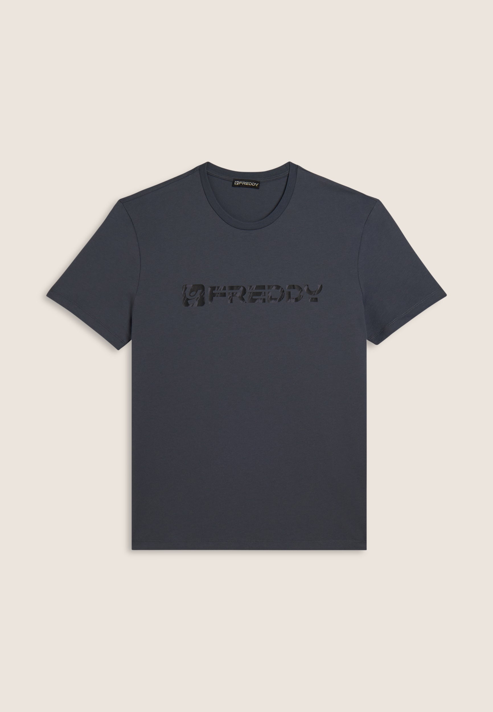 freddy-t-shirt-uomo-con-logo-sfumato-centrale-in-jersey-100-cotone image 1
