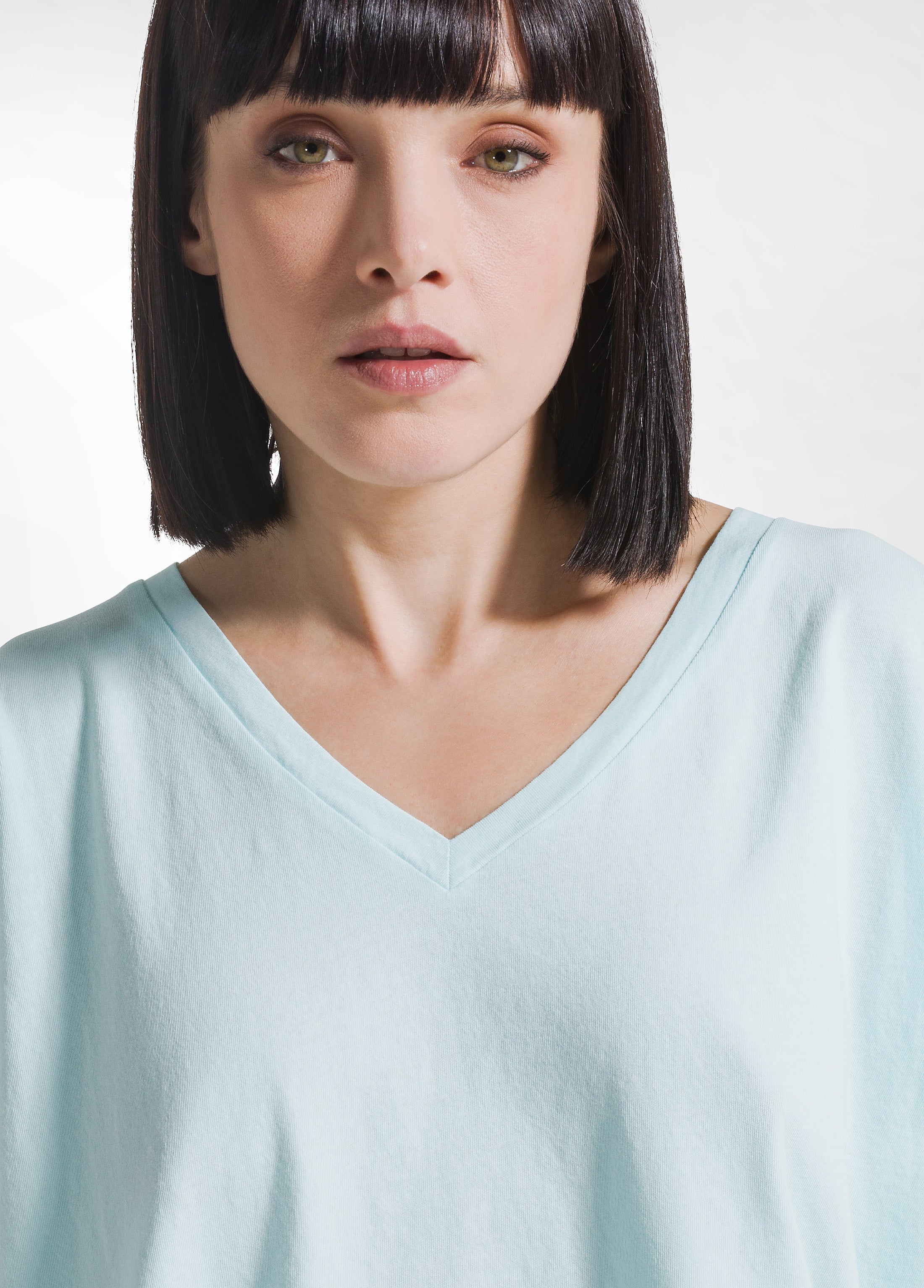 deha-t-shirt-loose-fit-in-jersey-organico-blu-100-cotone image 3