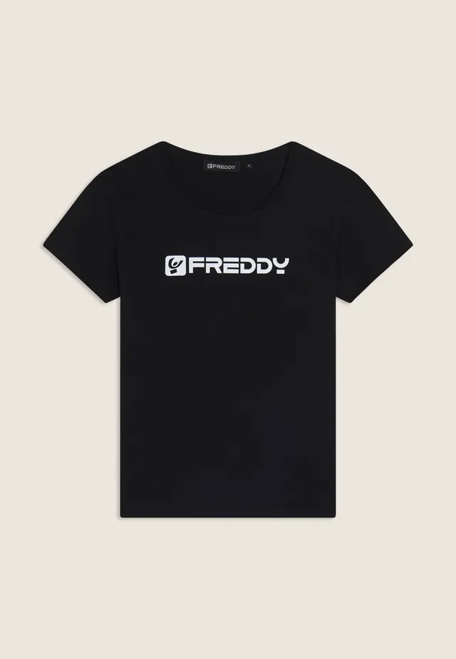 freddy-t-shirt-basic-donna-in-100-cotone-regular-fit-girocollo image 1