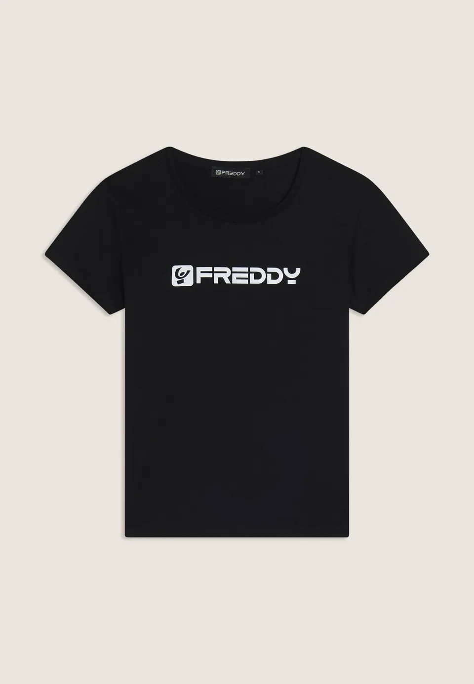 freddy-t-shirt-basic-donna-in-100-cotone-regular-fit-girocollo image 1