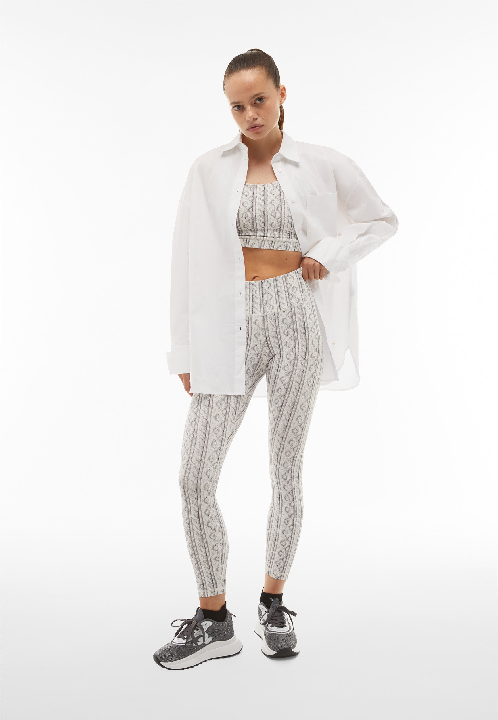 freddy-superfit-leggings-7-8-vita-super-alta-stampa-tricot image 2