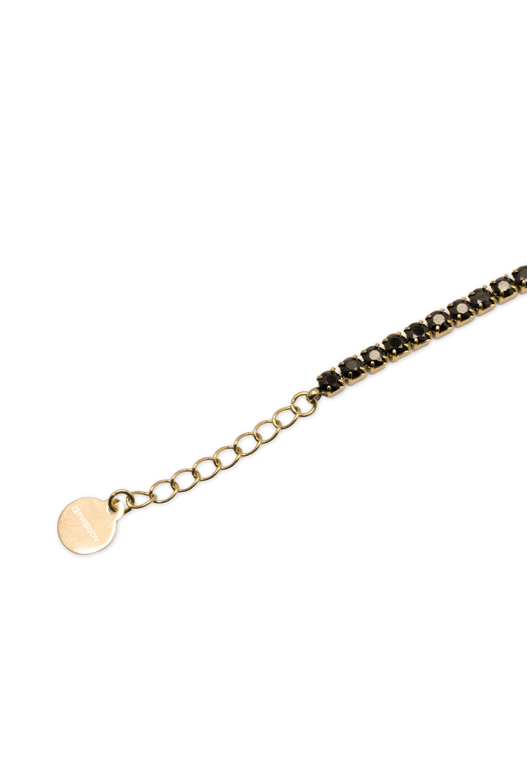 bracciale-tennis-oro-in-acciaio-316l-con-gemme-nere-4-mm image 3