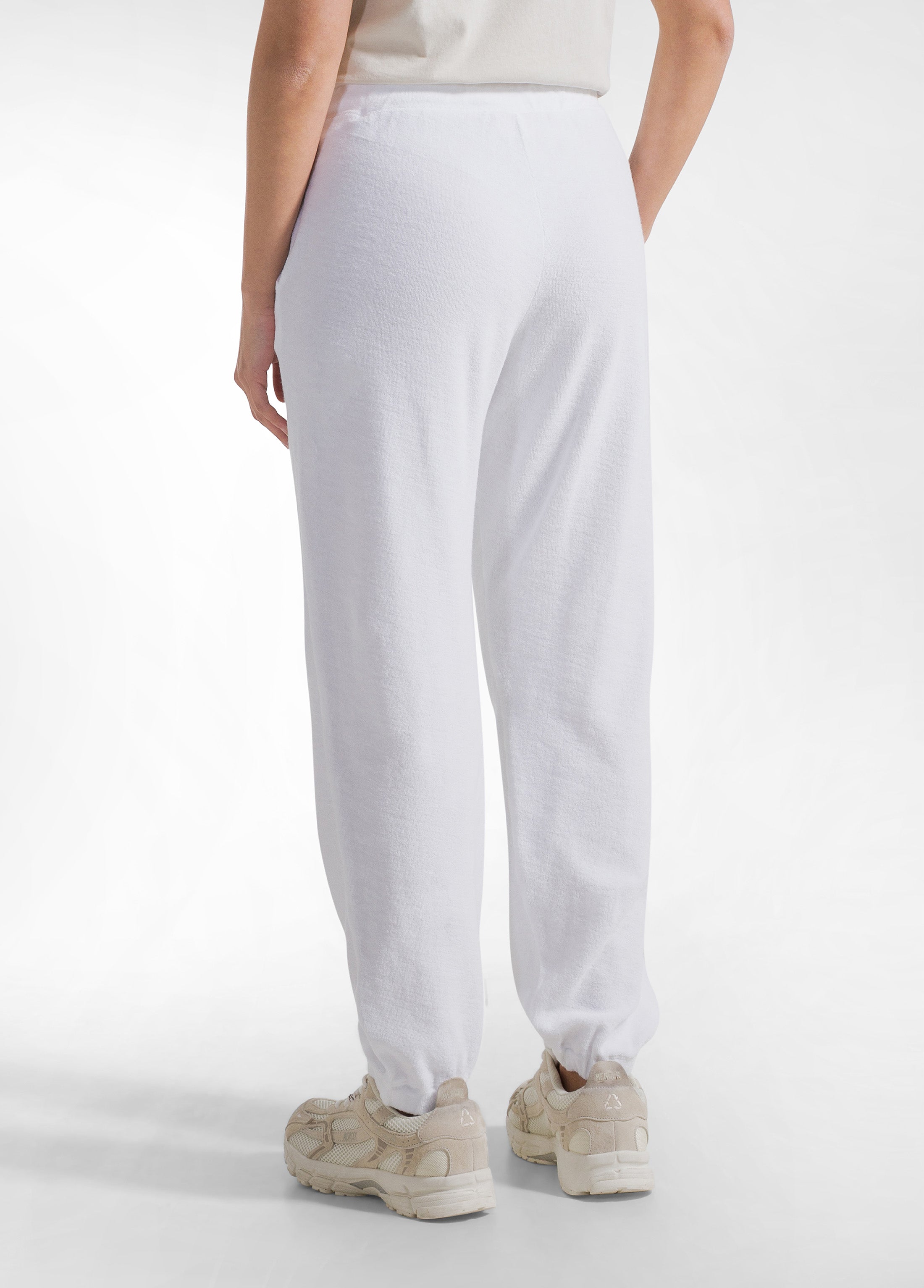 deha-d42195-pantalone-jogger-in-felpa-french-terry-bianco image 3