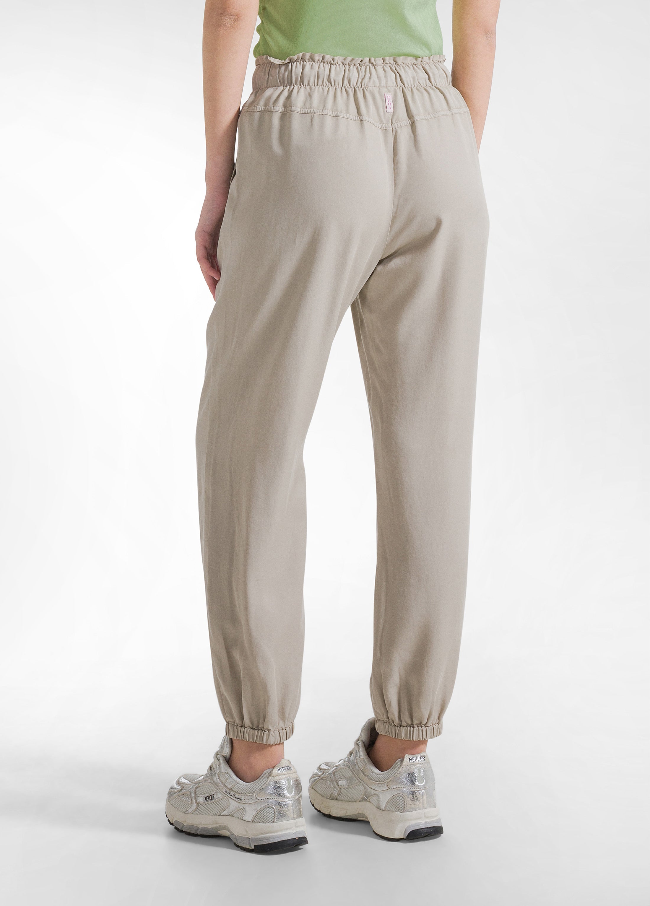 deha-d42566-pantaloni-jogger-in-lyocell-beige image 3