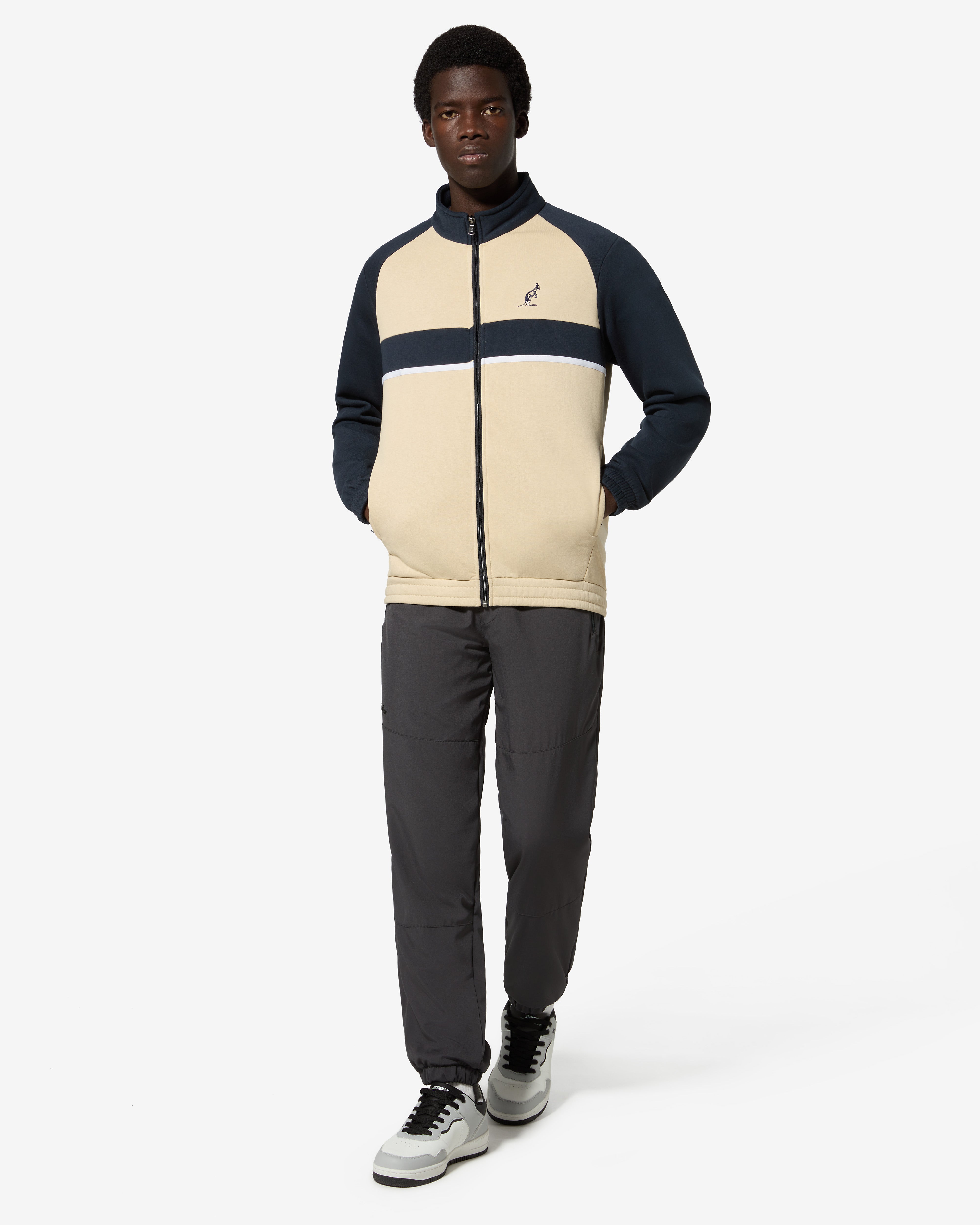 australian-classy-track-jacket-giacca-sportiva-sabbia image 2