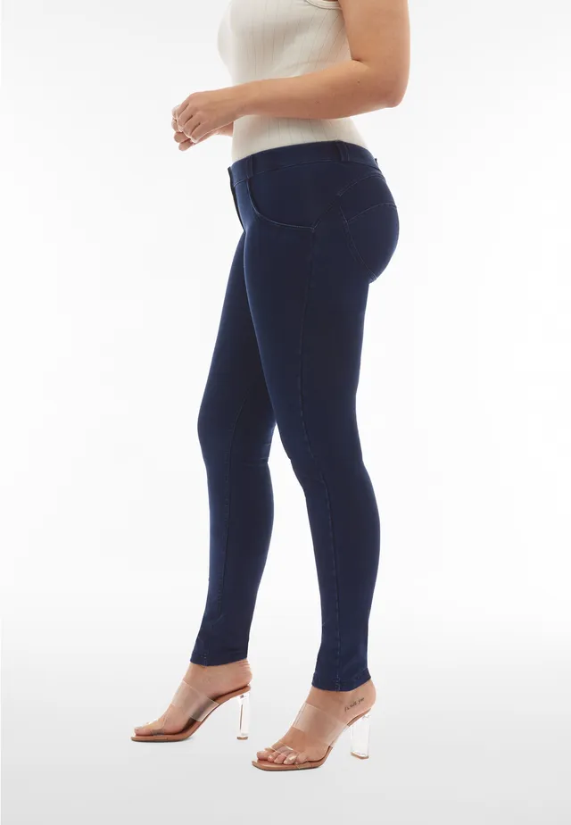 freddy-jeggings-push-up-wr-up-vita-bassa-in-jersey-organico-effetto-denim image 1