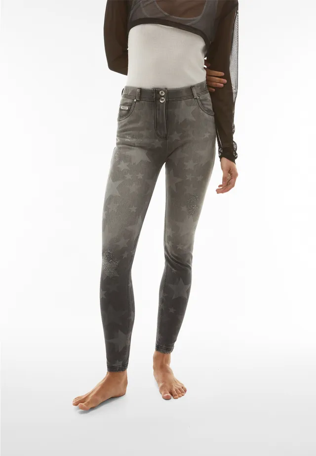 freddy-wr-up-jeans-donna-navetta-stampa-stelle-distressed-skinny image 1
