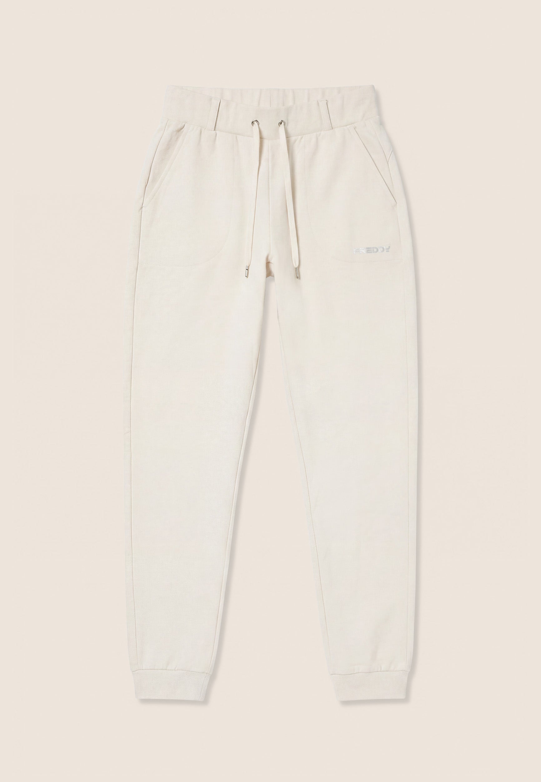 freddy-jogger-donna-con-tasche-applicate-e-fondo-a-polsino image 4