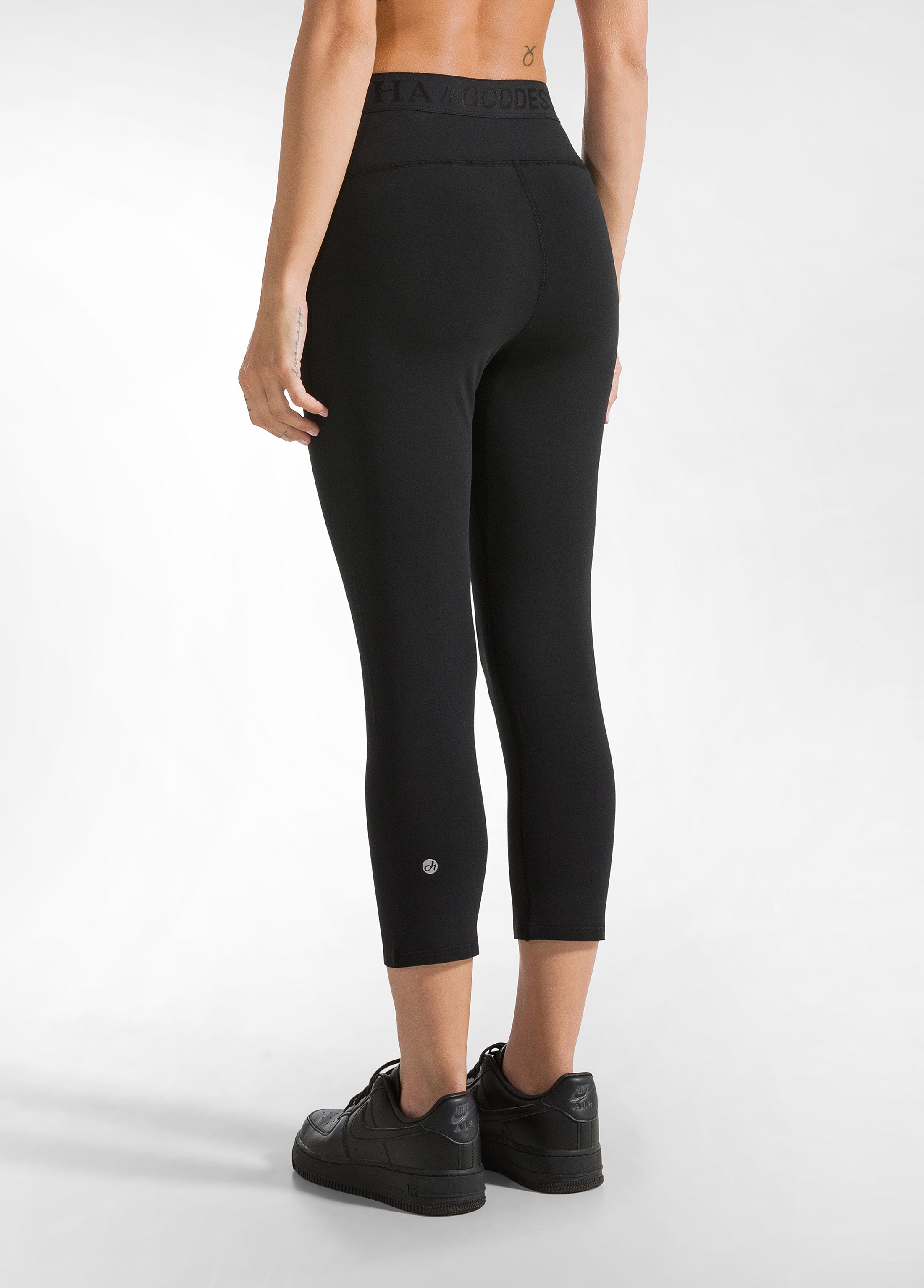 deha-leggings-stretch-7-8-nero-tinta-unita image 7