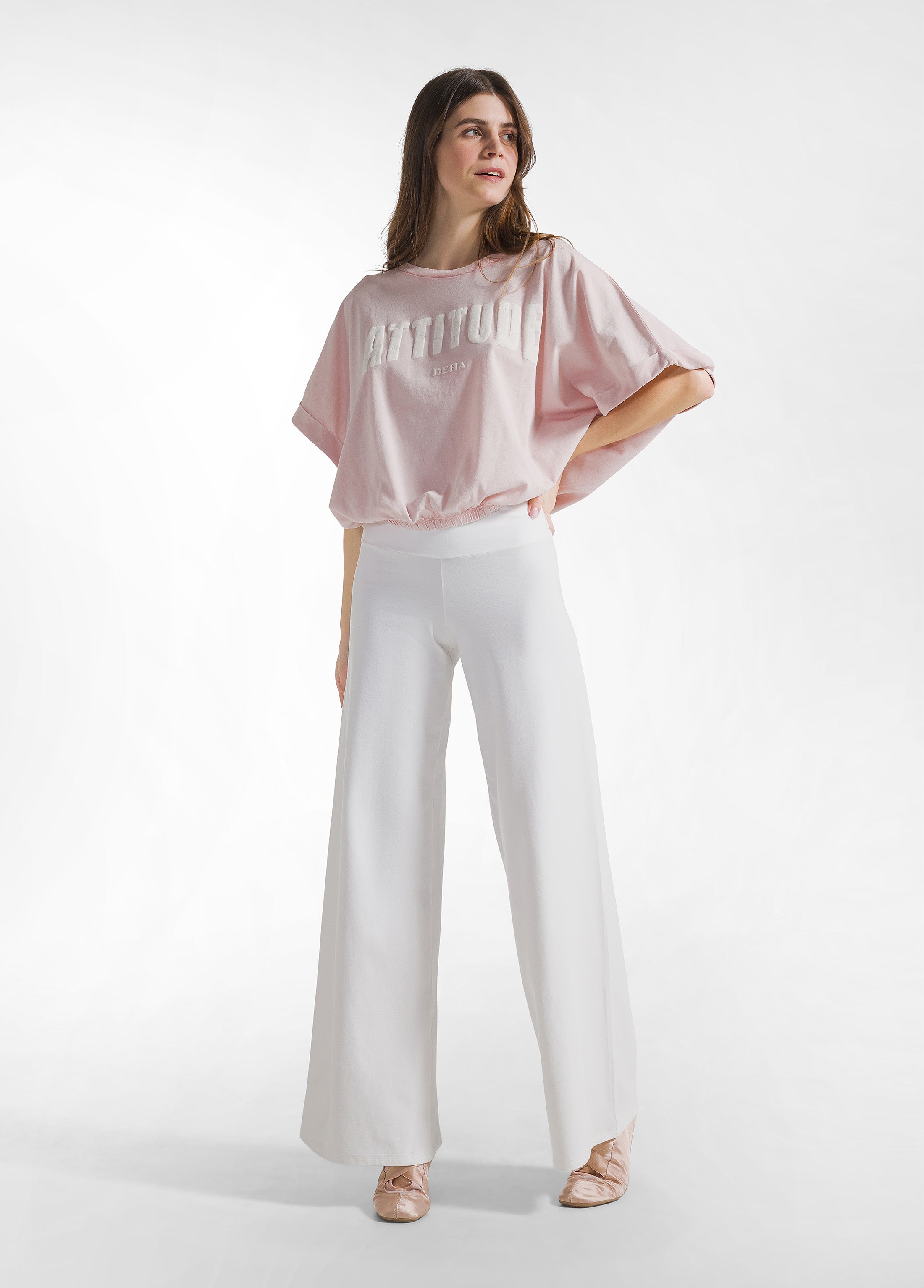 deha-t-shirt-ampia-effetto-sfumato-rosa image 4