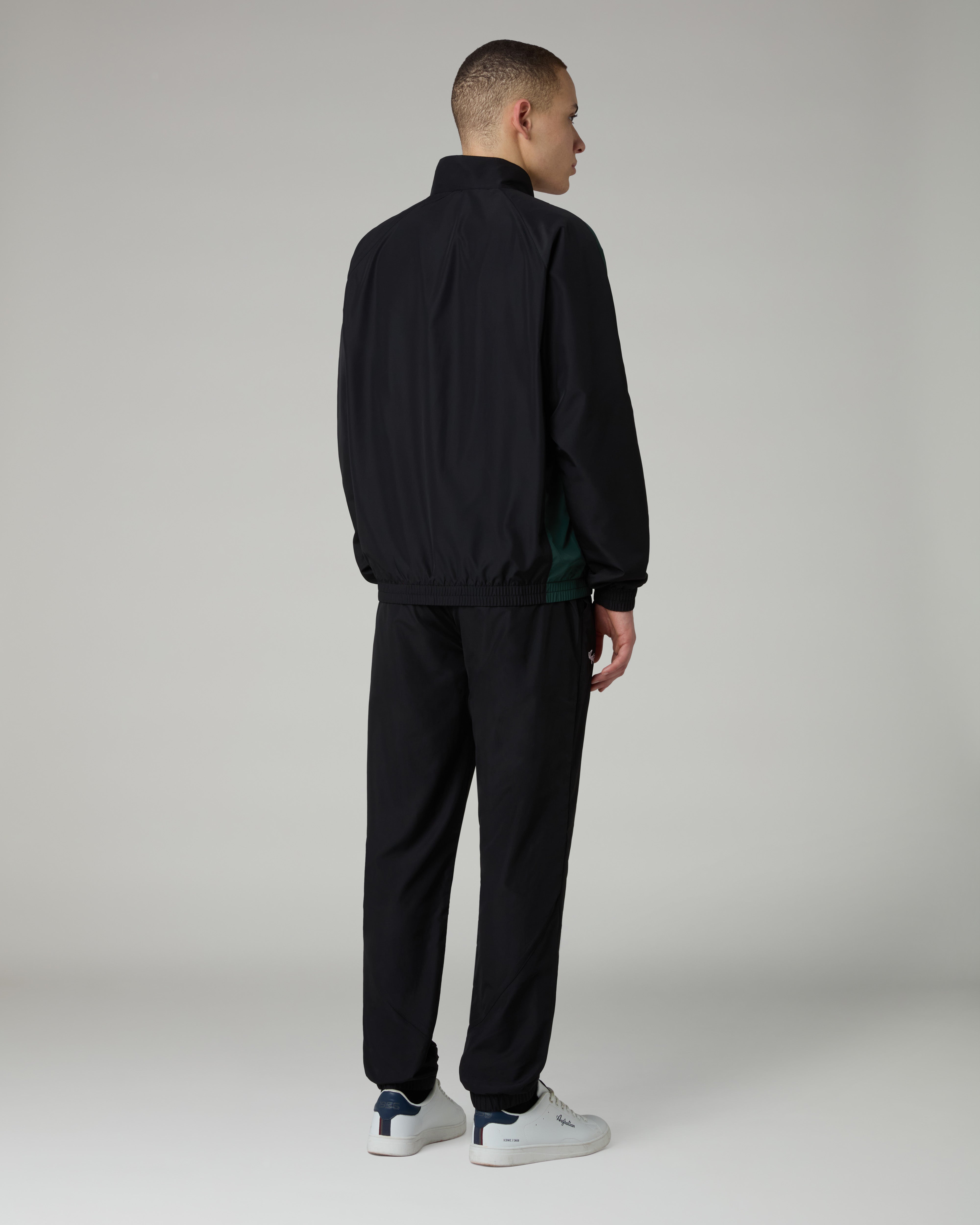 australian-posh-prime-tuta-uomo-nero-giacca-full-zip-pantalone-smash image 2