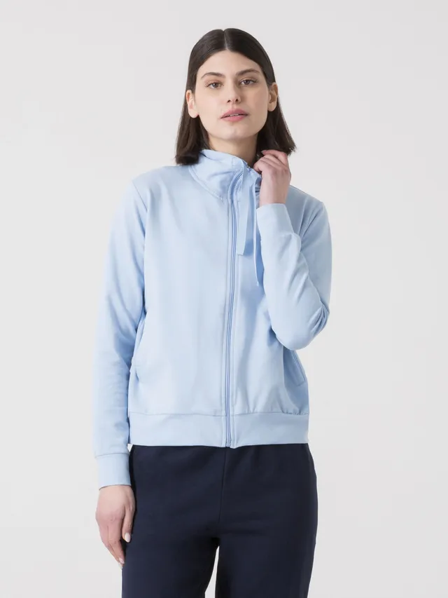 dimensione-danza-felpa-full-zip-con-collo-alto-regolabile-felpa-donna image 1