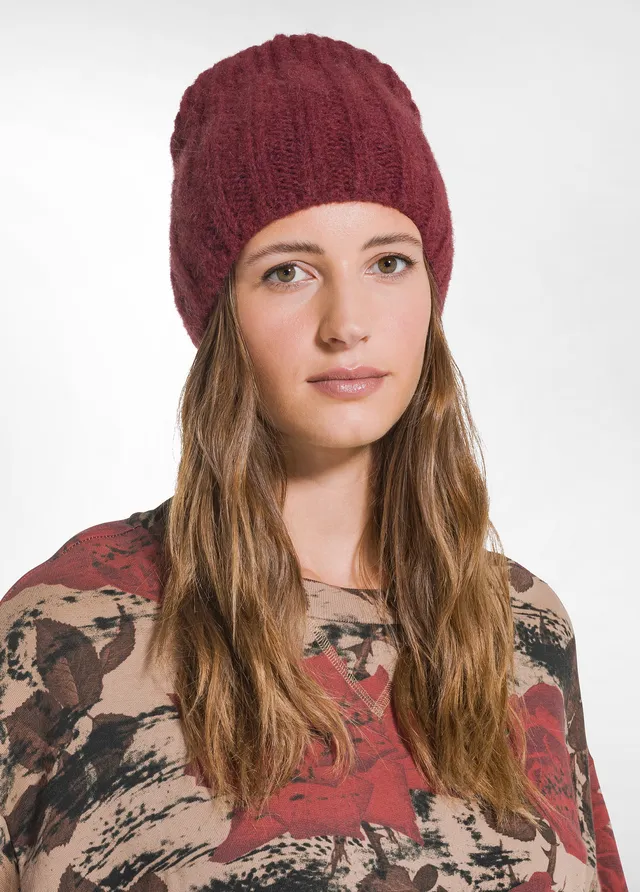 deha-berretto-in-misto-alpaca-rosso-cappello-invernale-taglia-unica image 1