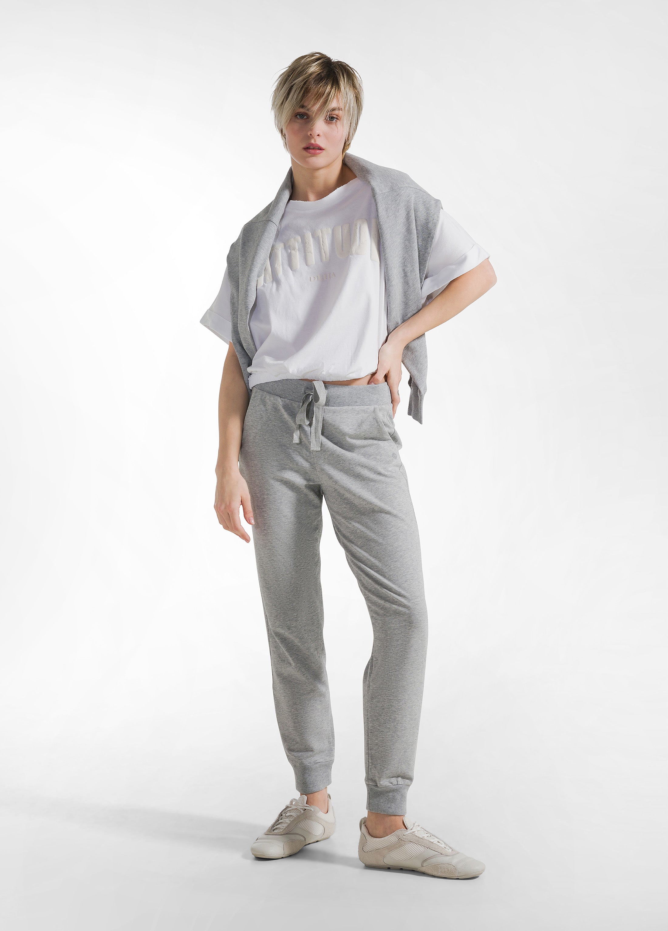 deha-c22082-t-shirt-ampia-effetto-sfumato-bianco image 4