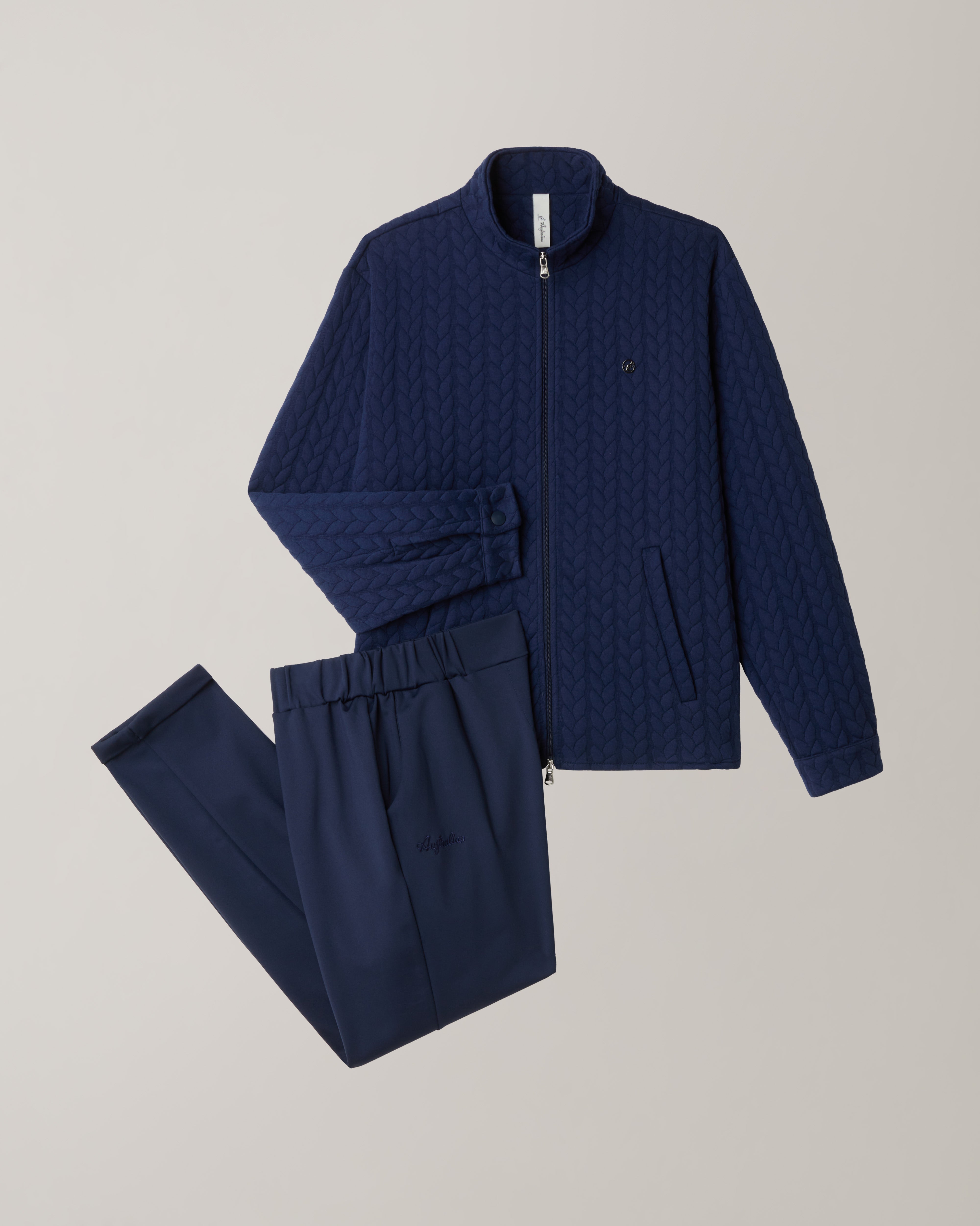 australian-winterly-tracksuit-tuta-uomo-blu-inchiostro-braid-silky-touch image 7