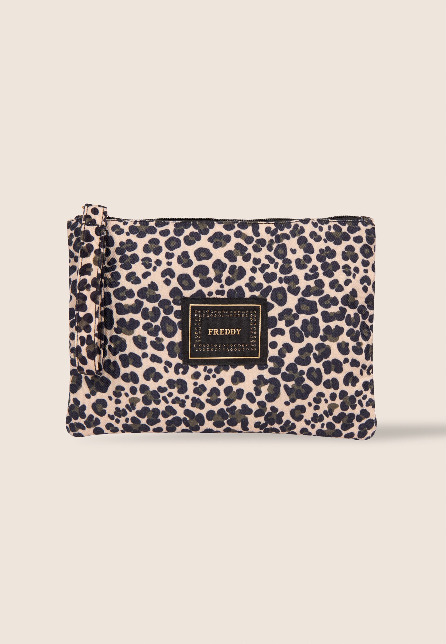 freddy-bustina-animalier-in-canvas-con-zip-e-logo-strass image 3