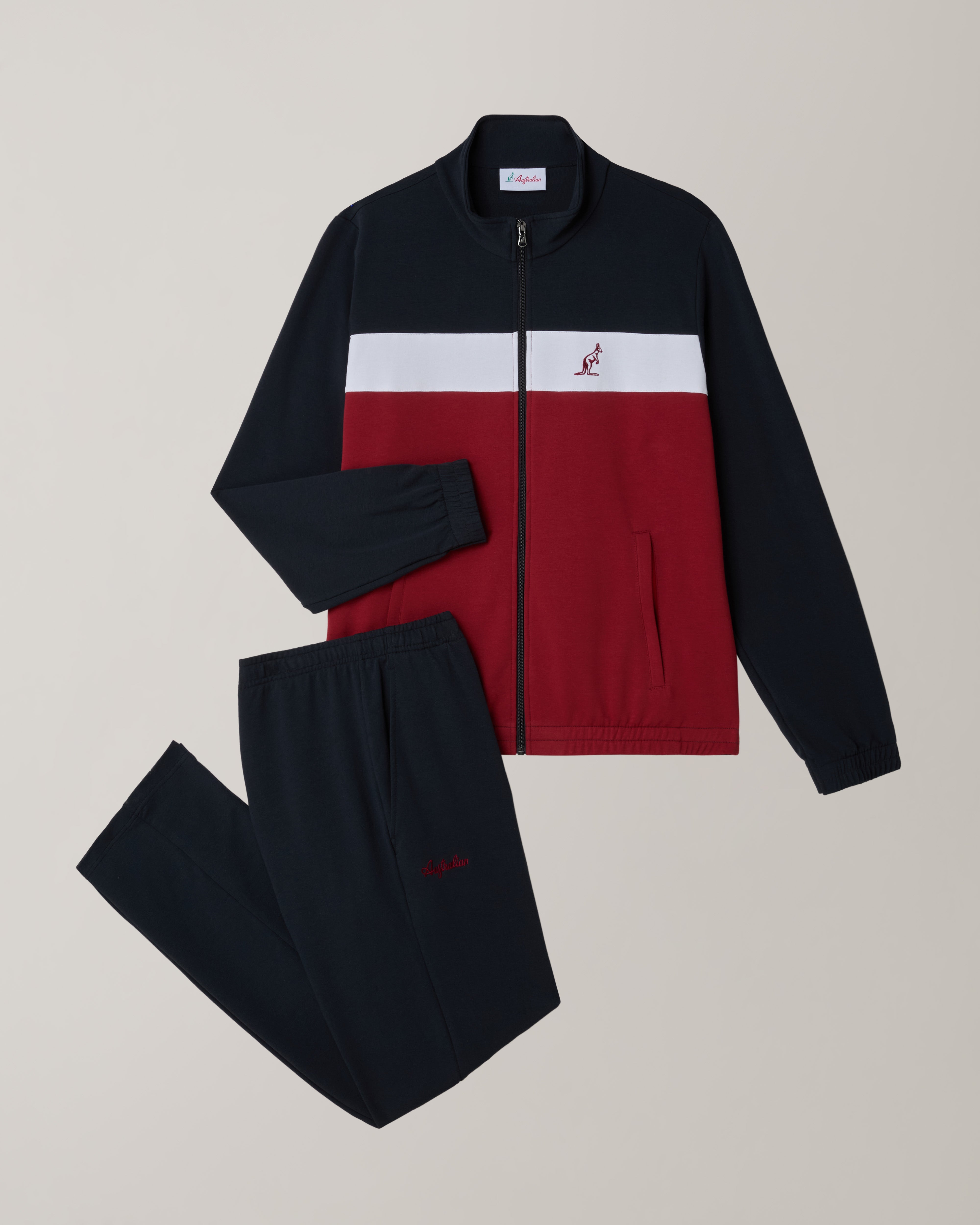 australian-heritage-tracksuit-tuta-in-felpa-bordeaux-made-in-italy image 8