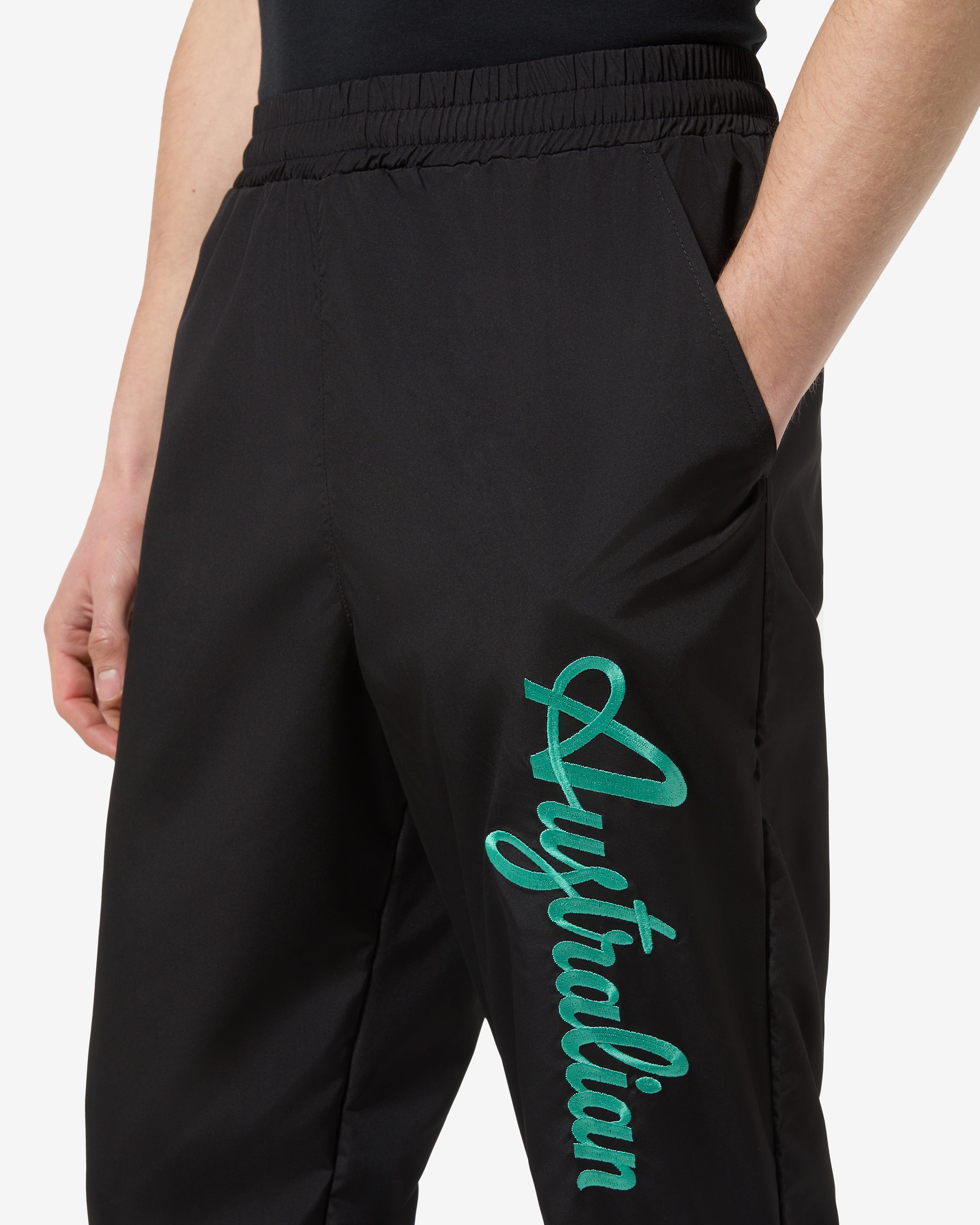 australian-logo-smash-track-pant-pantalone-foderato-nero image 4
