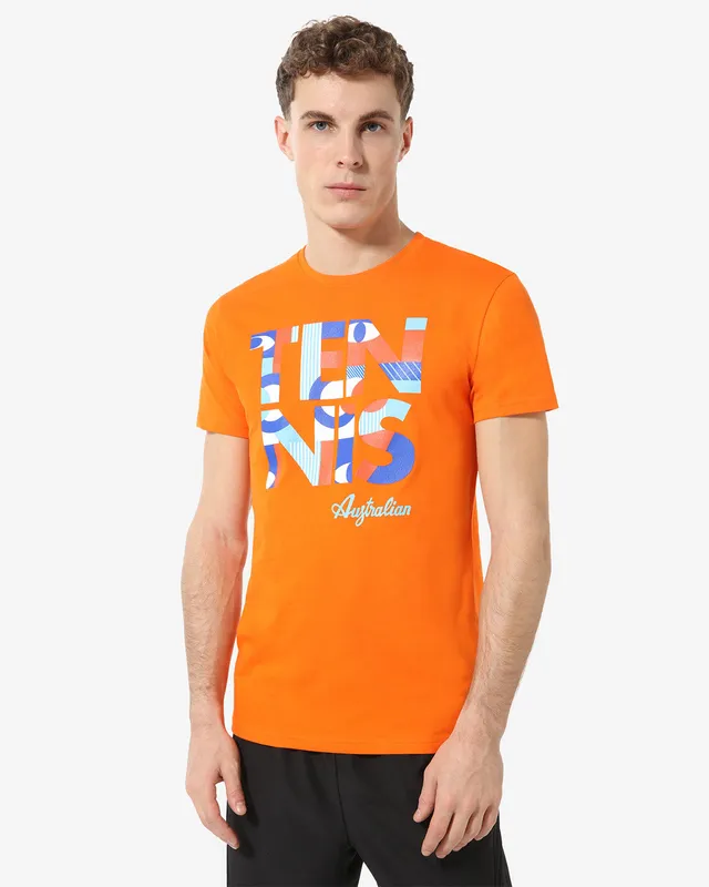 australian-tennis-geometry-t-shirt-teuts0063-t-shirt-tennis-cotone-arancio-acces image 1
