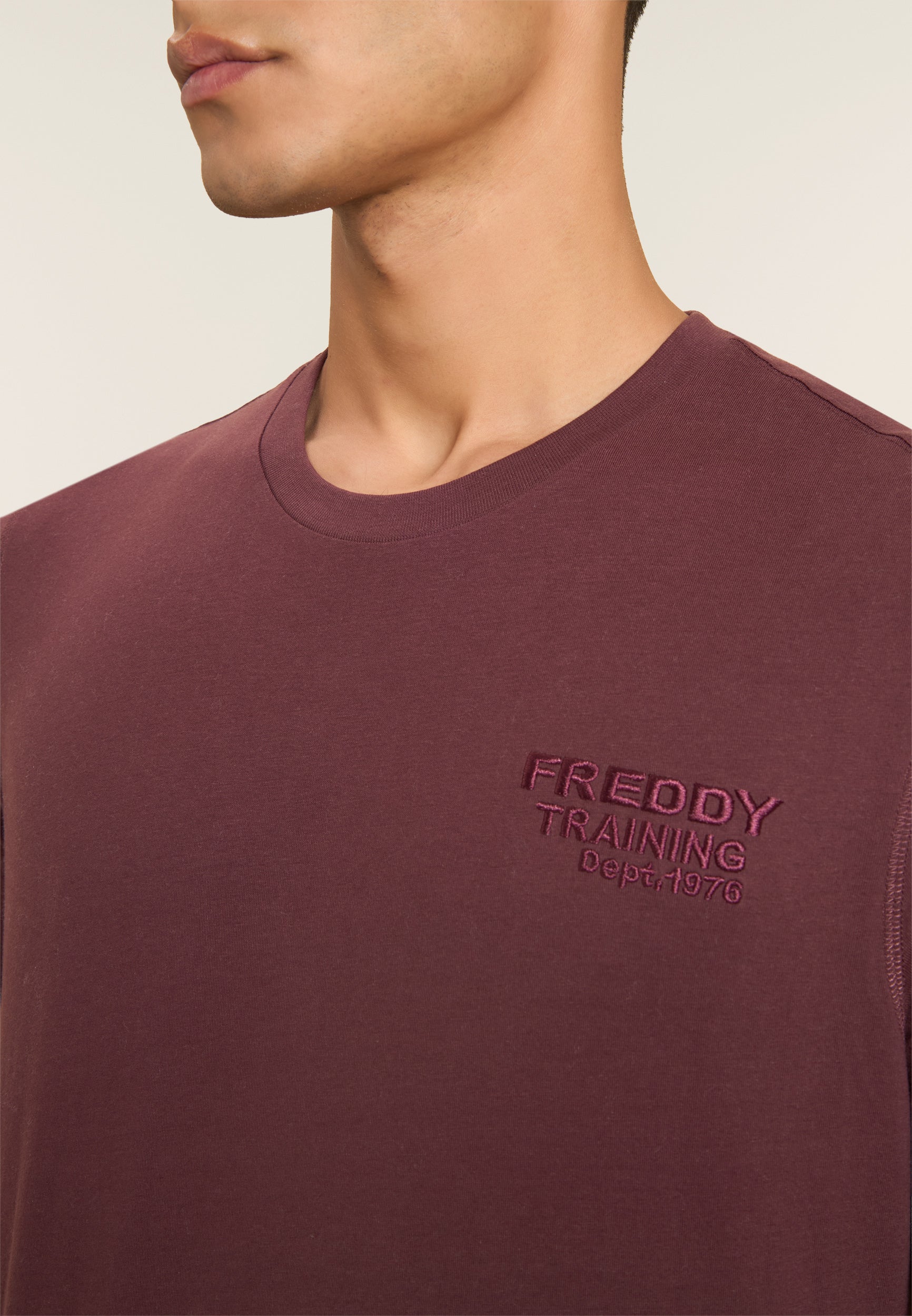 freddy-t-shirt-uomo-regular-fit-jersey-cotone-100-training-dept image 4