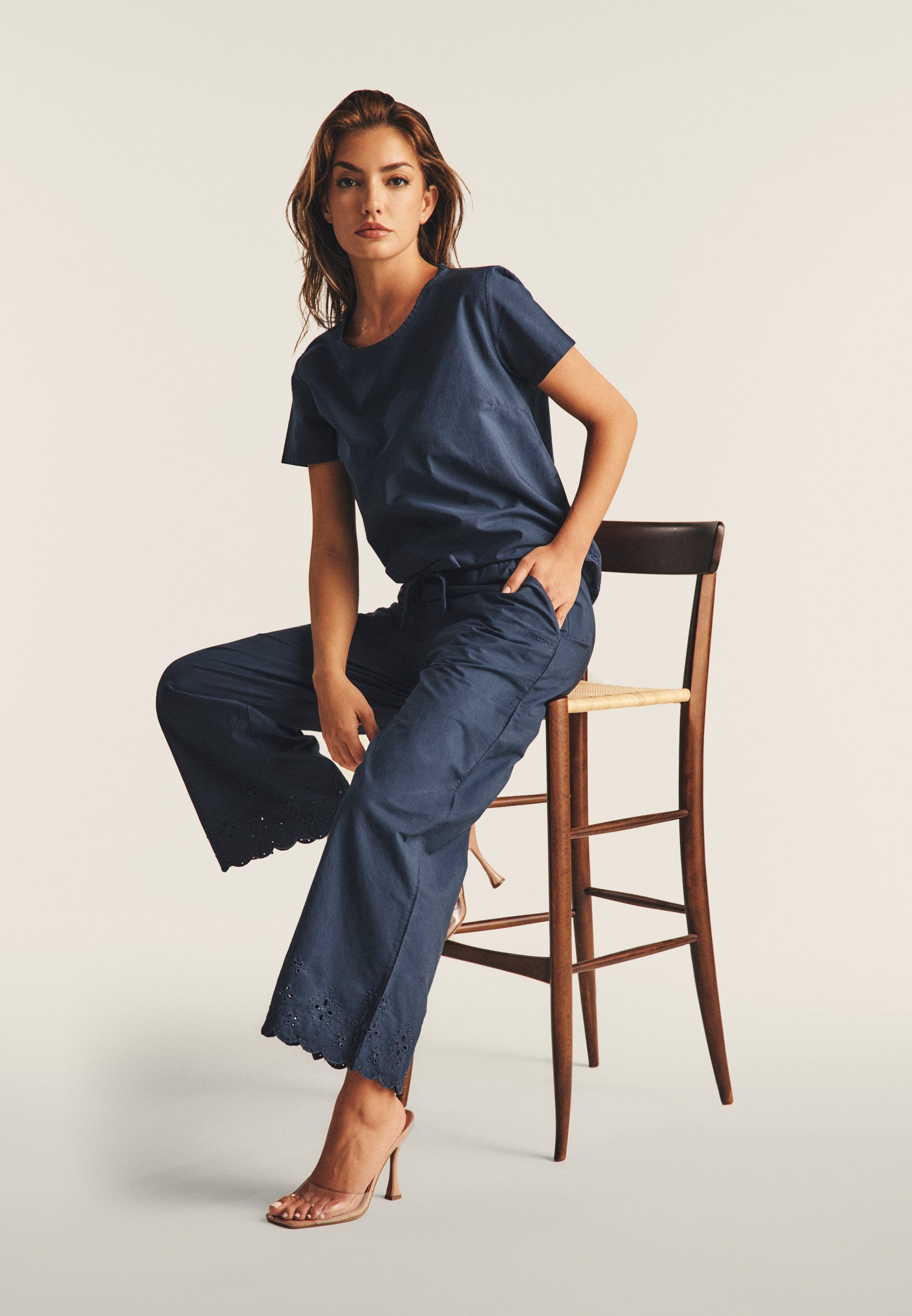 freddy-pantaloni-wide-leg-cotone-navetta-con-ricami-sangallo image 4
