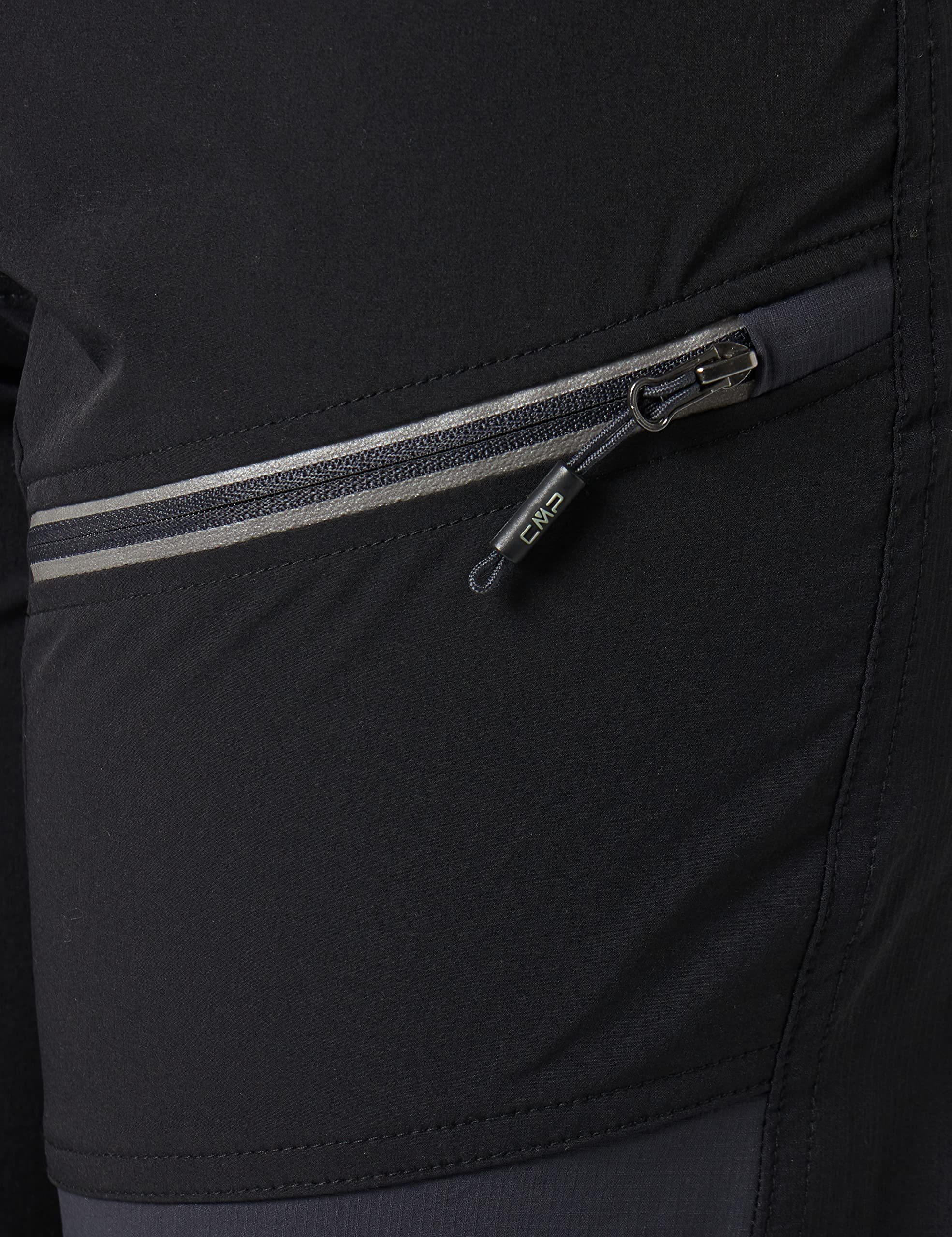 cmp-bermuda-da-bici-da-donna-con-fodera-interna-in-mesh-antracite-nero-40 image 4