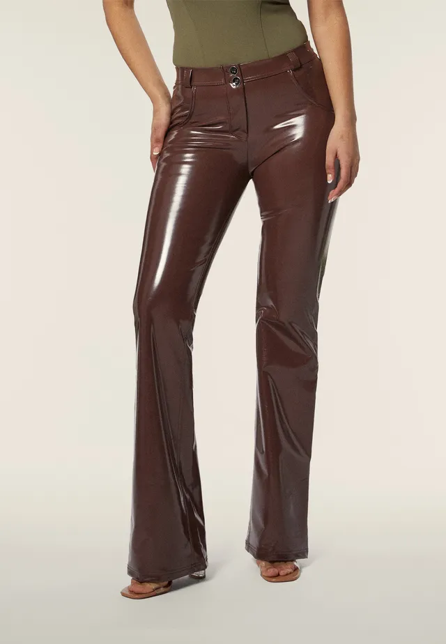 freddy-pantaloni-wr-up-vita-regular-a-zampa-in-tessuto-latex image 1