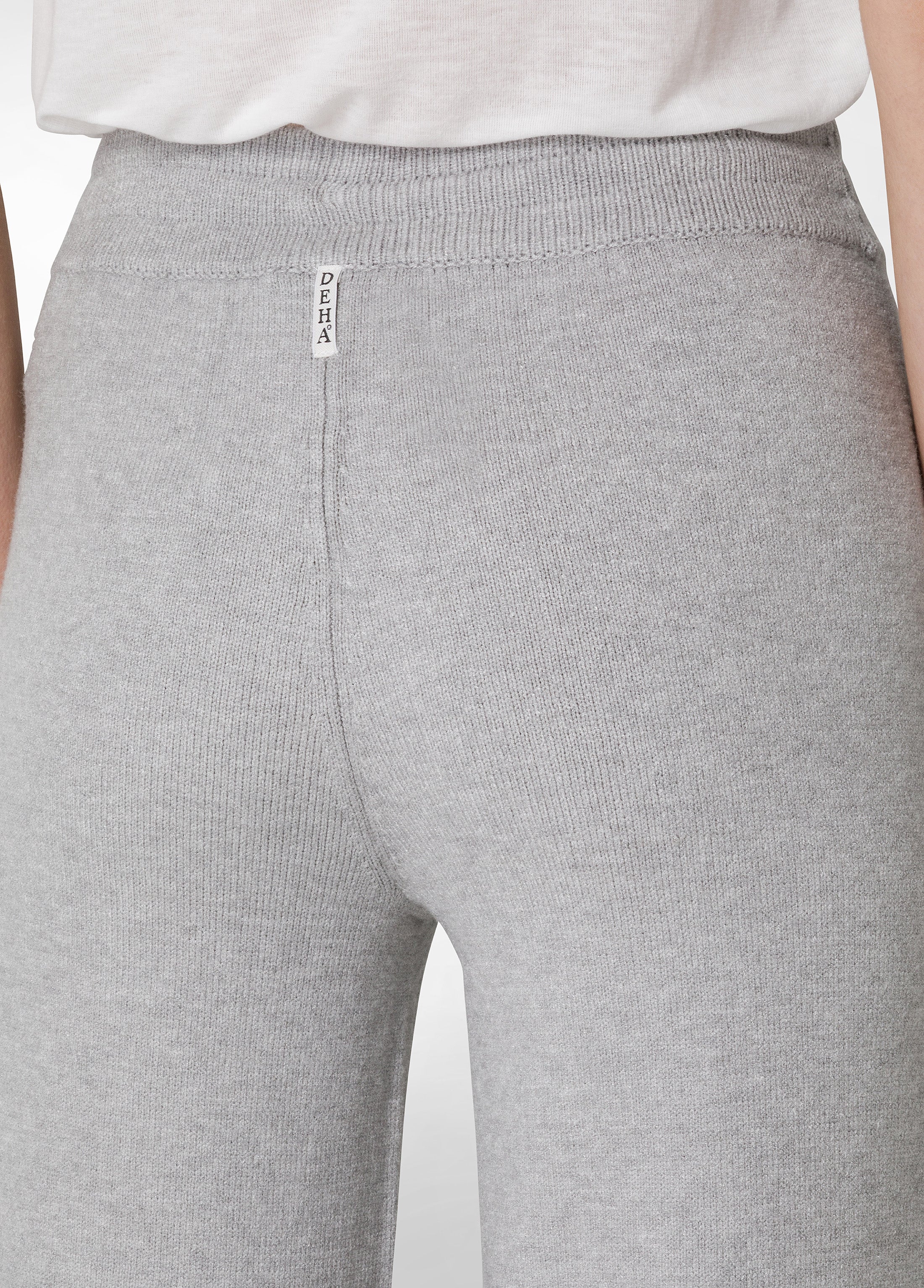 deha-pantalone-gamba-larga-in-maglia-grigio image 4