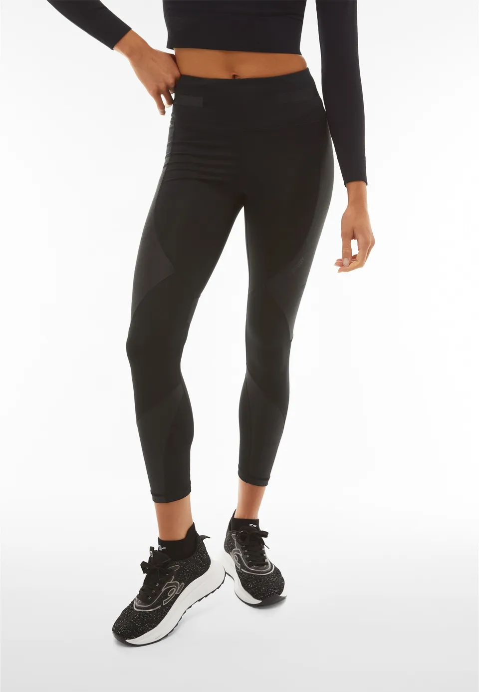 freddy-leggings-superfit-7-8-vita-alta-ecologici-con-inserti-lucidi image 1