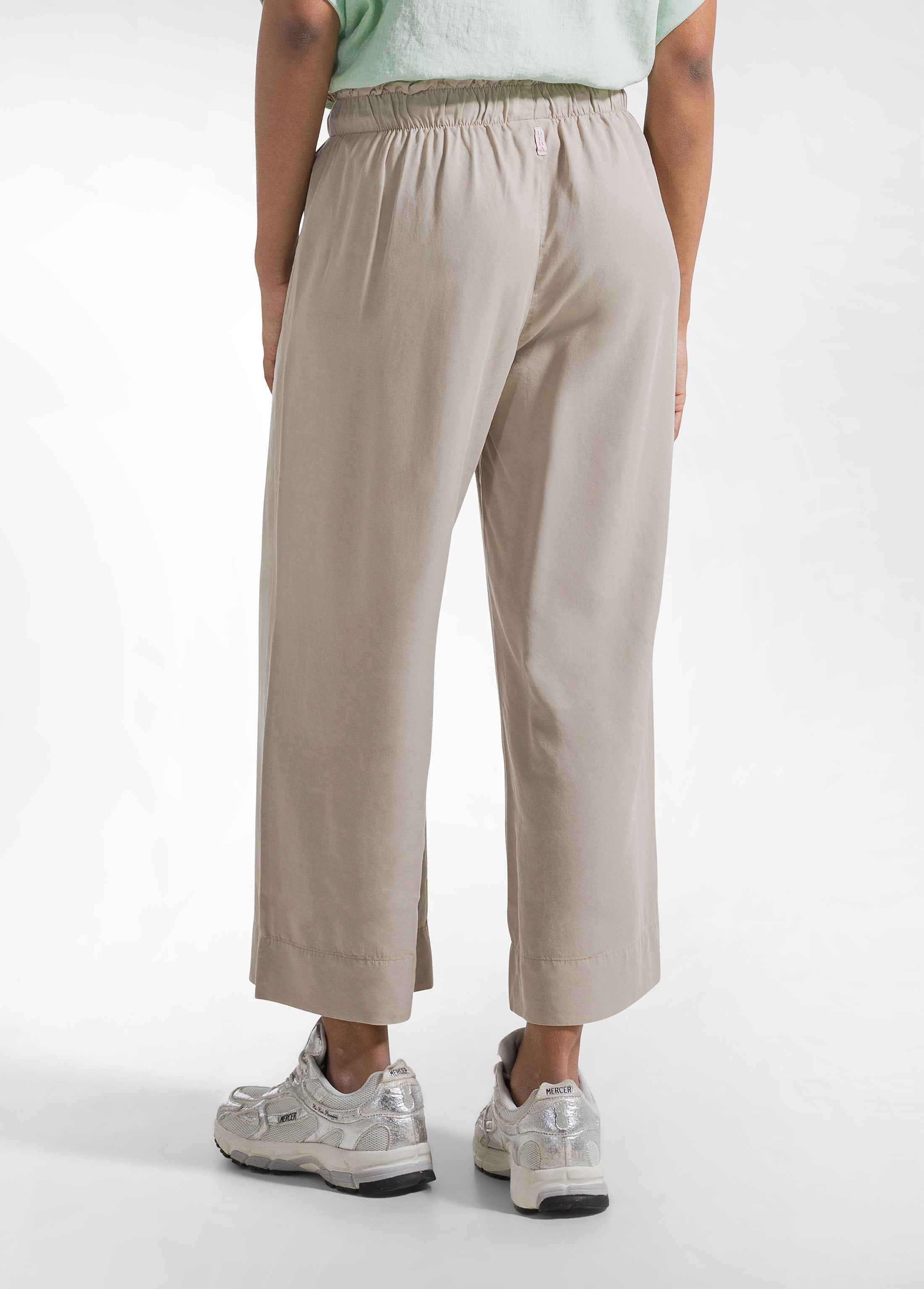 deha-pantaloni-crop-in-lyocell-beige image 3
