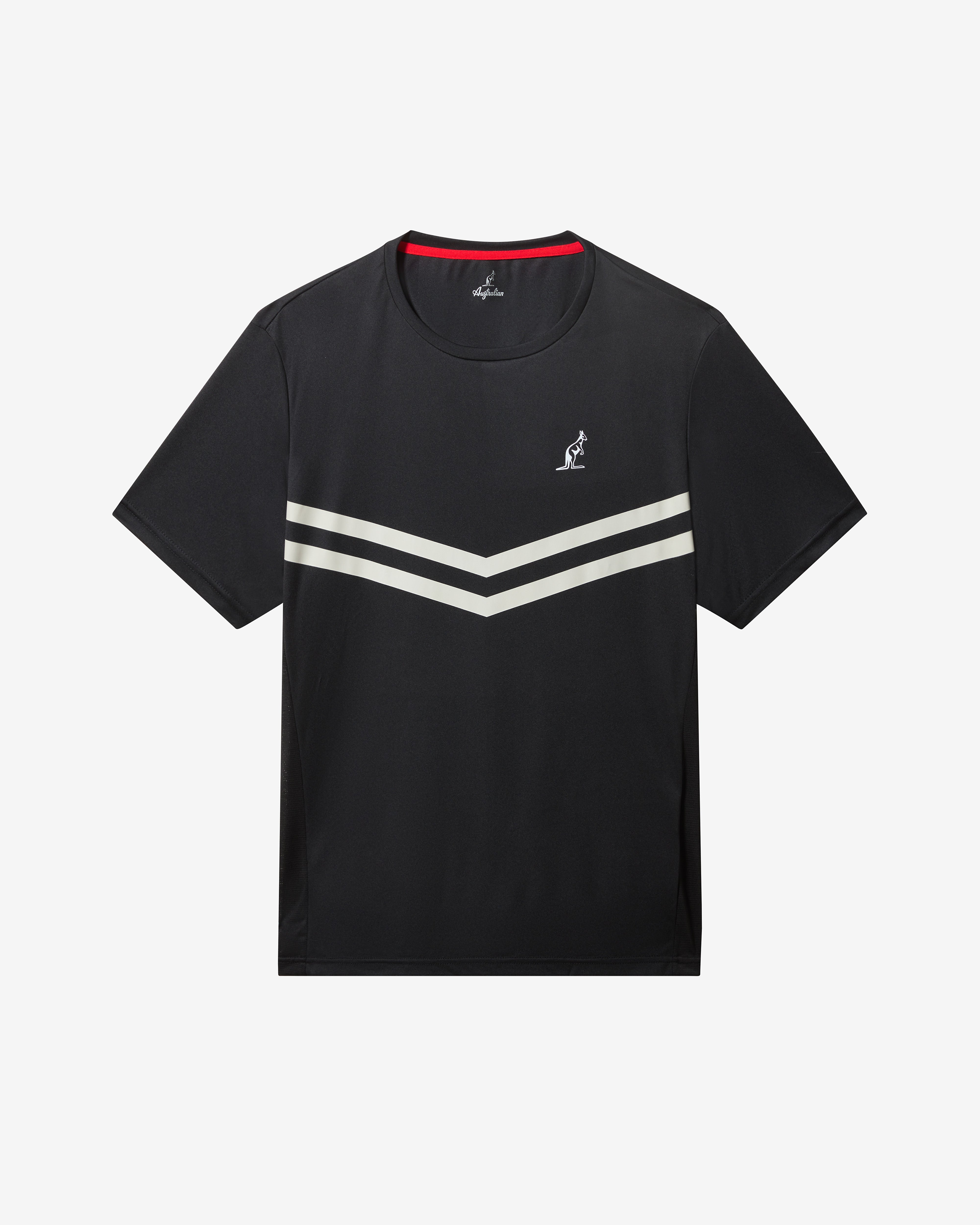 australian-tennis-crew-ace-t-shirt-maglia-tecnica-nero image 5