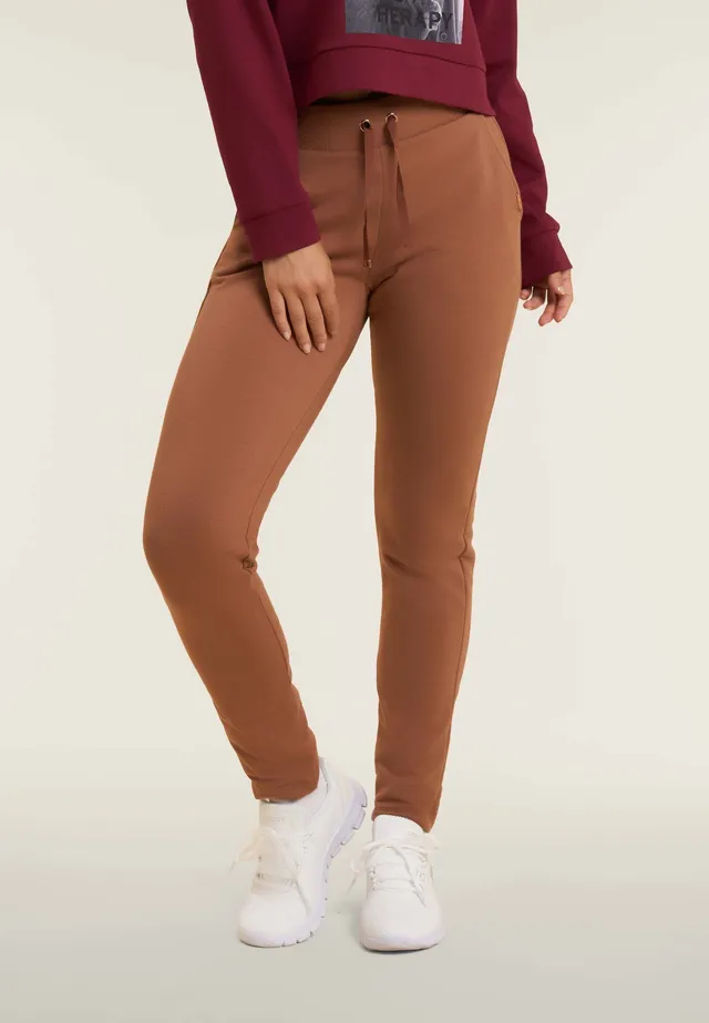 freddy-pantaloni-donna-regular-in-felpa-modal-con-micro-trecce image 1