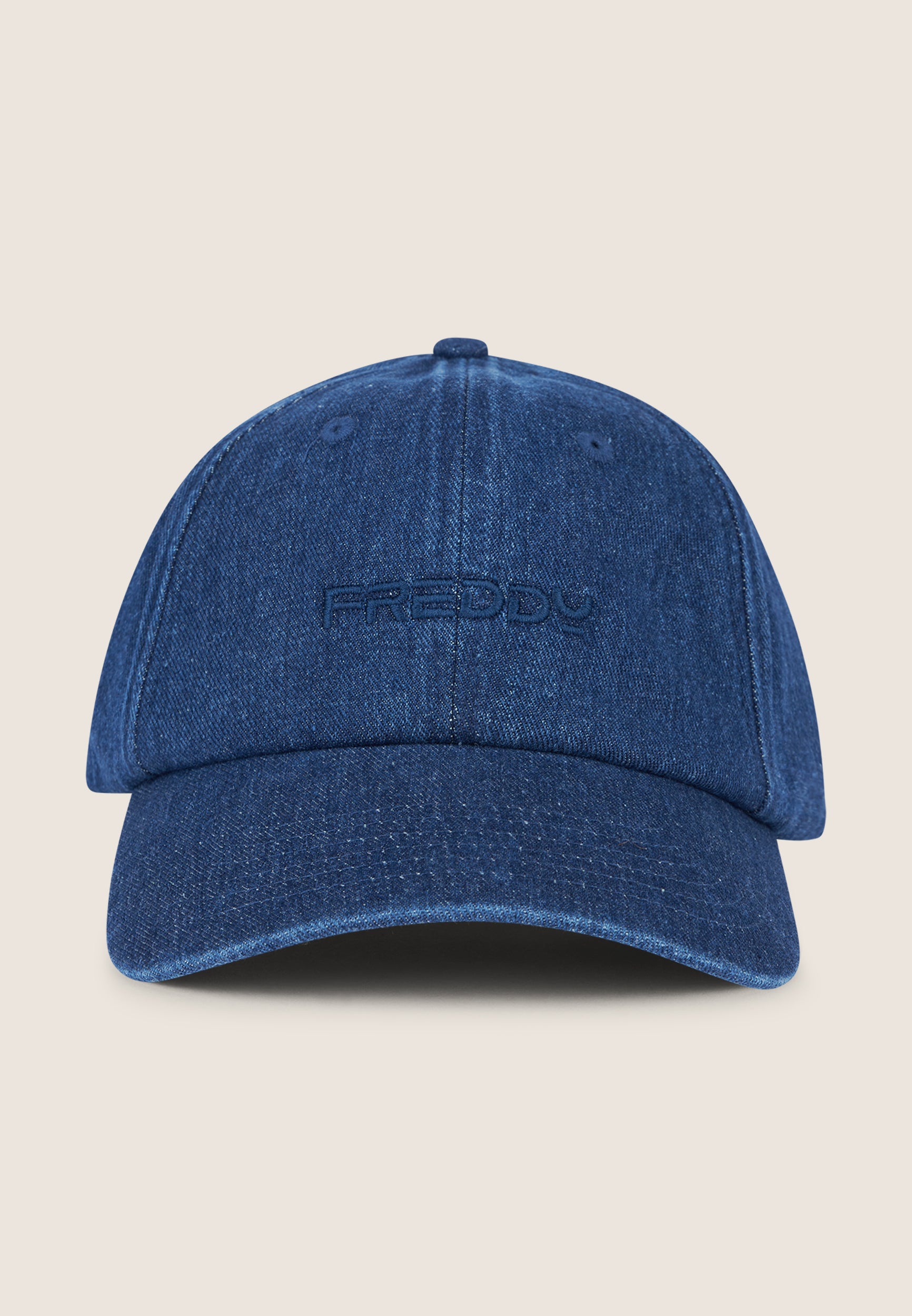 freddy-cappellino-da-baseball-in-denim-con-ricamo-tono-su-tono image 1