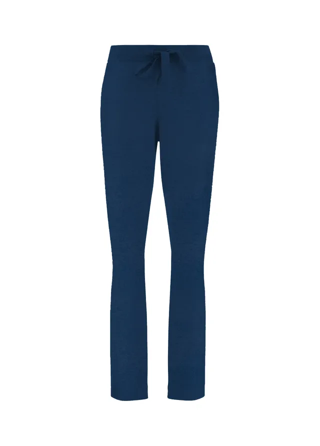 deha-pantalone-slim-fit-in-felpa-blu image 1