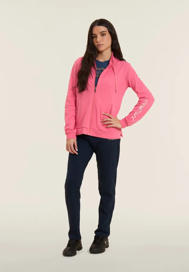 freddy-tuta-donna-zip-collo-alto-100-cotone-logo-perline image 1