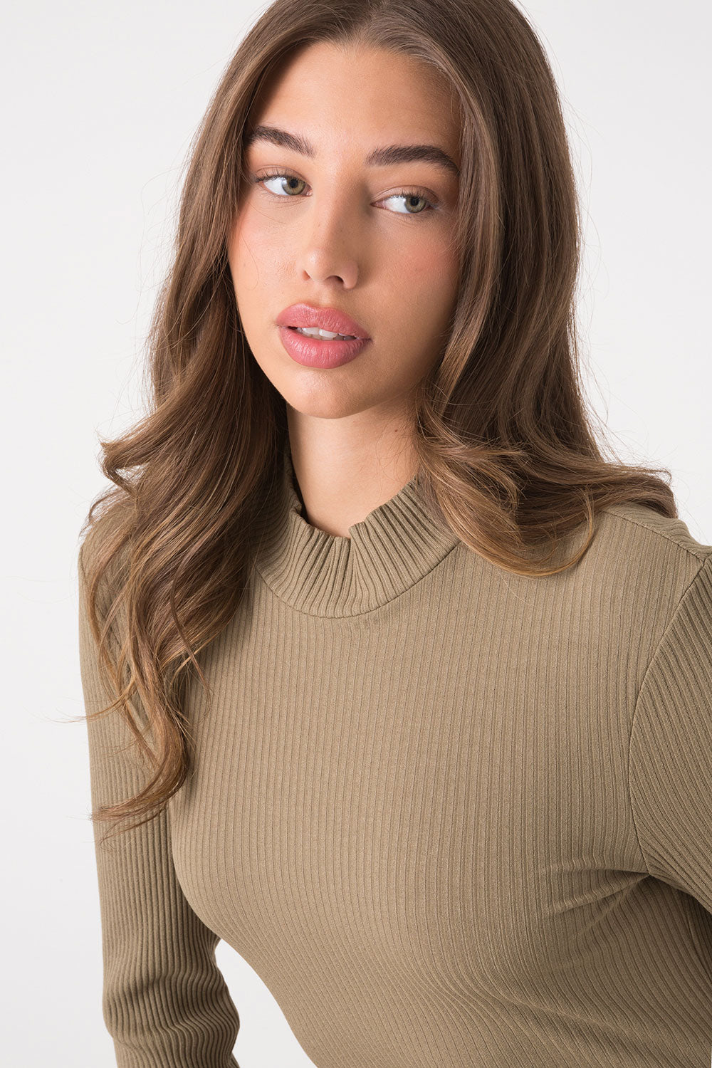 dimensione-danza-abito-lungo-donna-in-modal-stretch-a-costine-collo-alto image 4