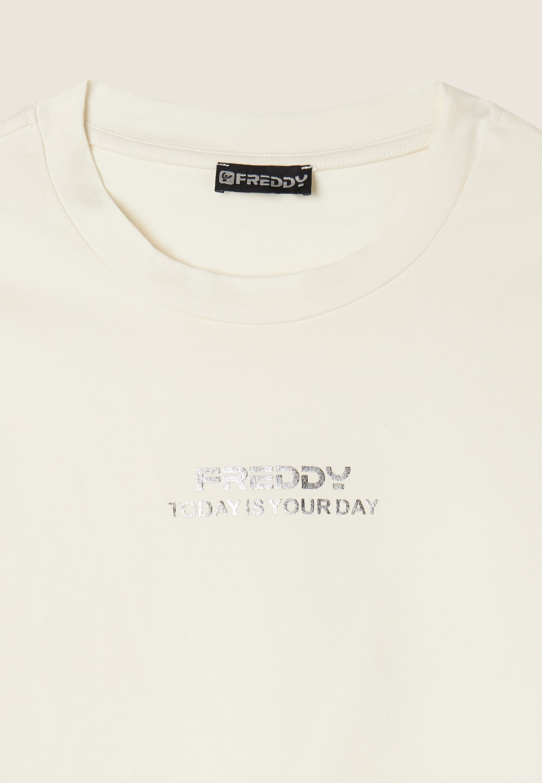 freddy-t-shirt-donna-cropped-slim-fit-in-jersey-leggero image 7
