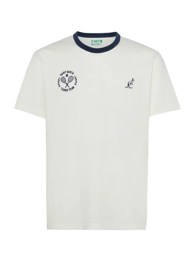 australian-t-shirt-dover-t-shirt-cotone-con-doppio-ricamo image 1