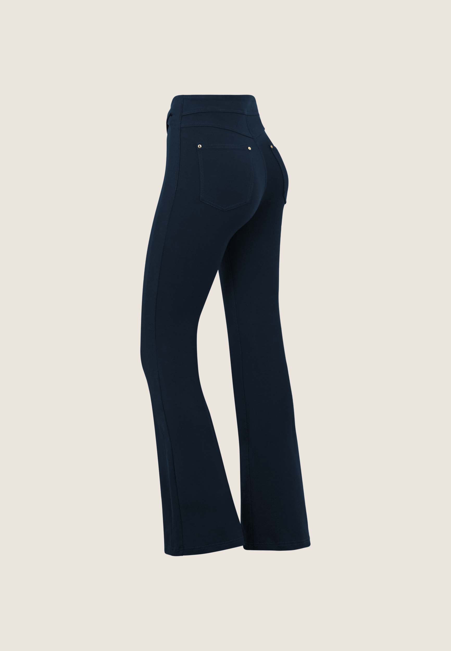 freddy-pantaloni-n-o-w-flare-vita-alta-bande-incrociate image 8