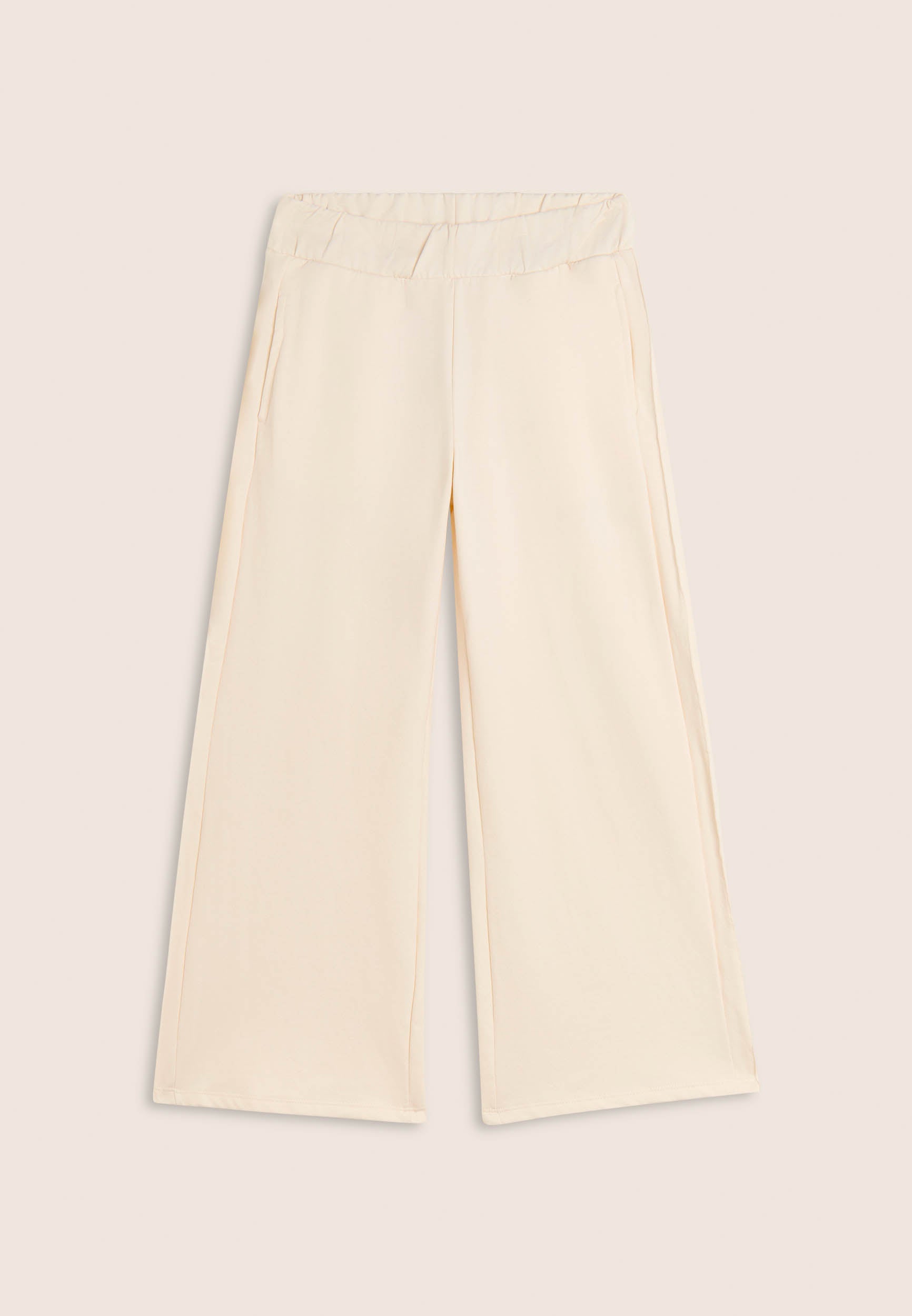 freddy-pantaloni-bambina-wide-leg-in-cotone-con-impunture image 4