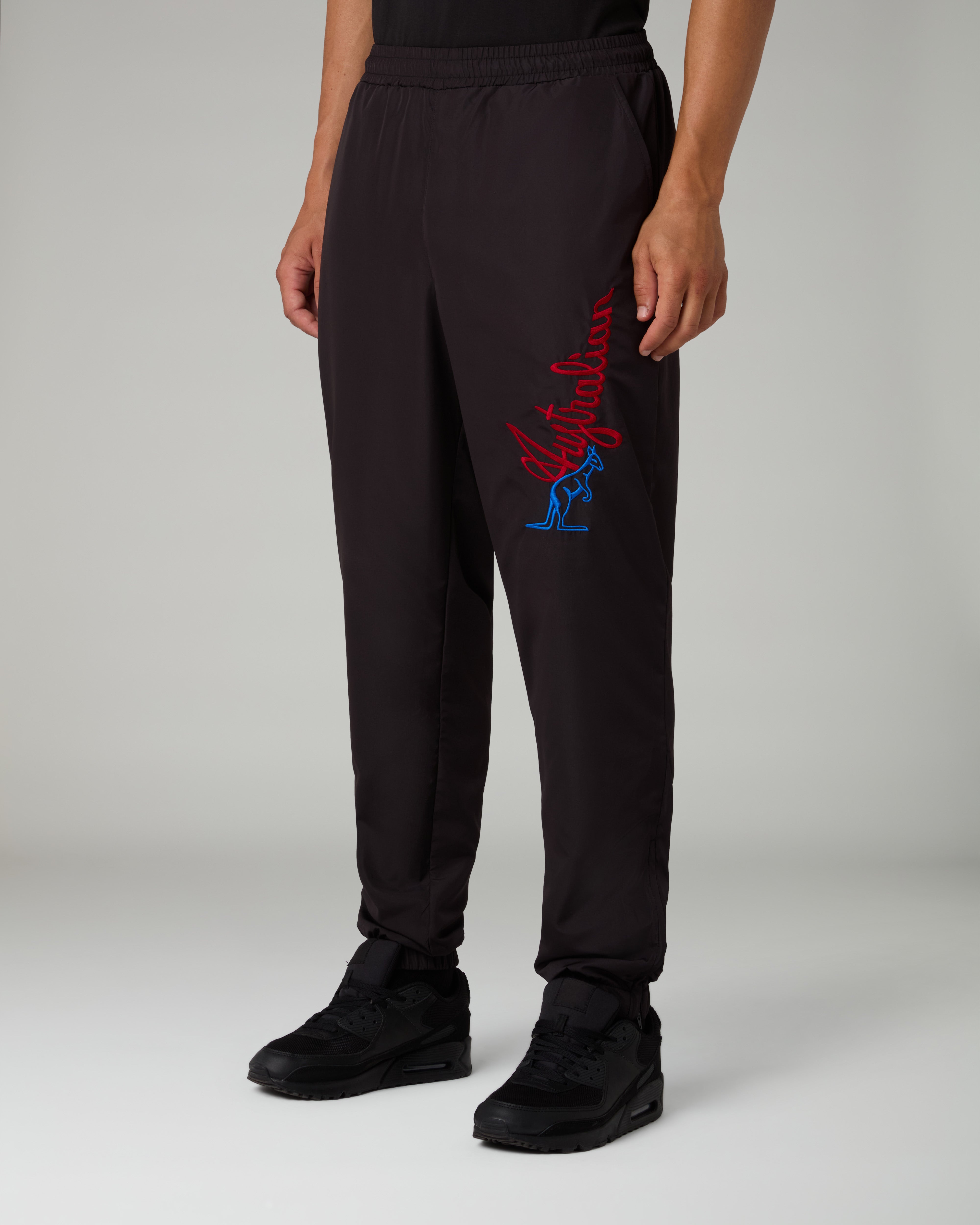 australian-randall-track-pant-pantalone-tuta-smash-con-zip-e-mesh-nero image 1