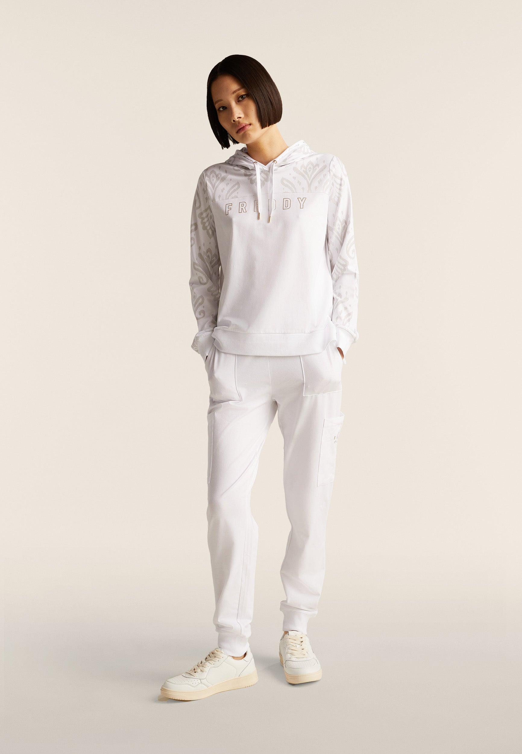 freddy-pantaloni-sportivi-donna-con-fascia-vita-floreale image 1