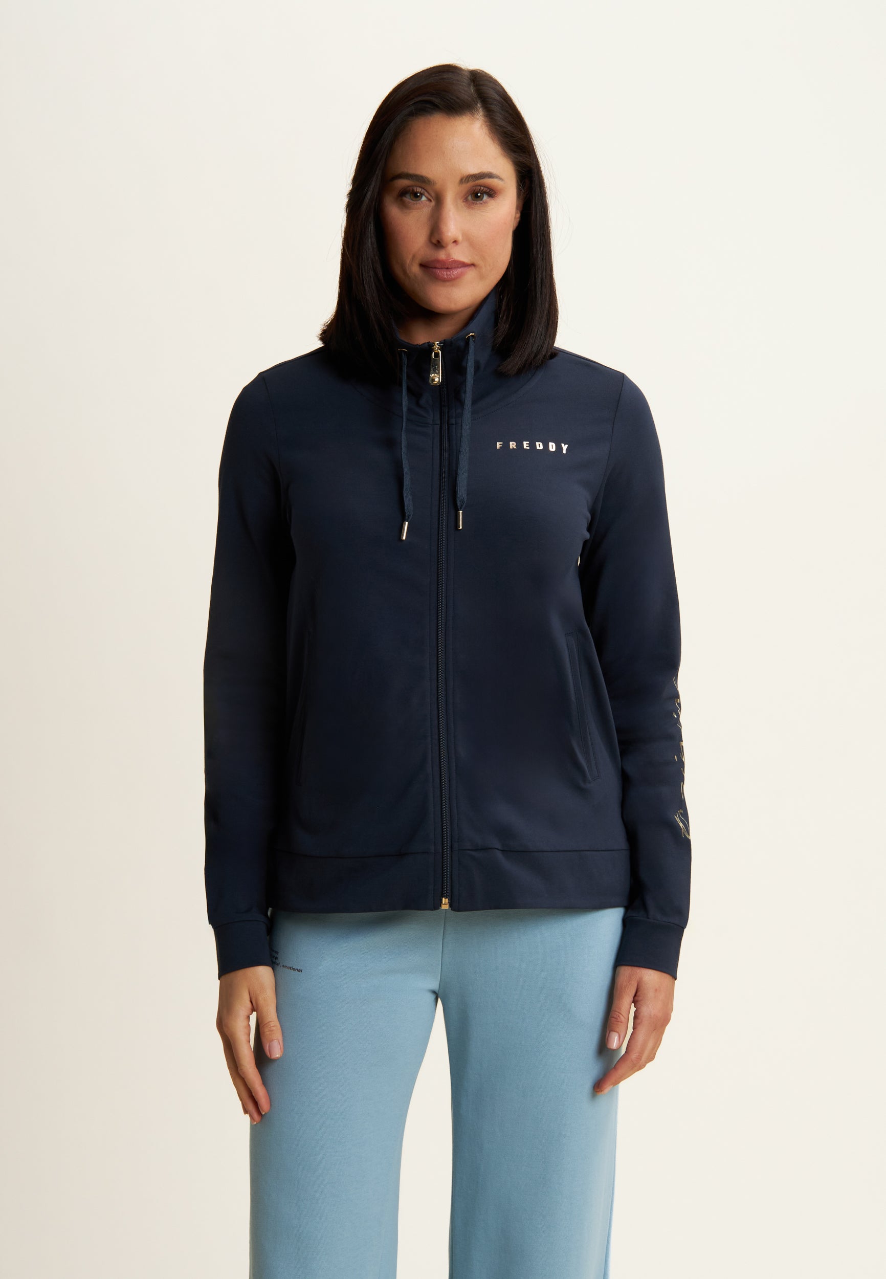 freddy-felpa-donna-zip-collo-alto-heavy-jersey-stampa-floreale image 8