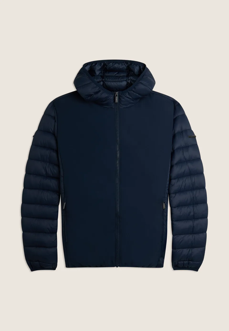freddy-piumino-trapuntato-uomo-con-fronte-softshell-zip-e-cappuccio image 1