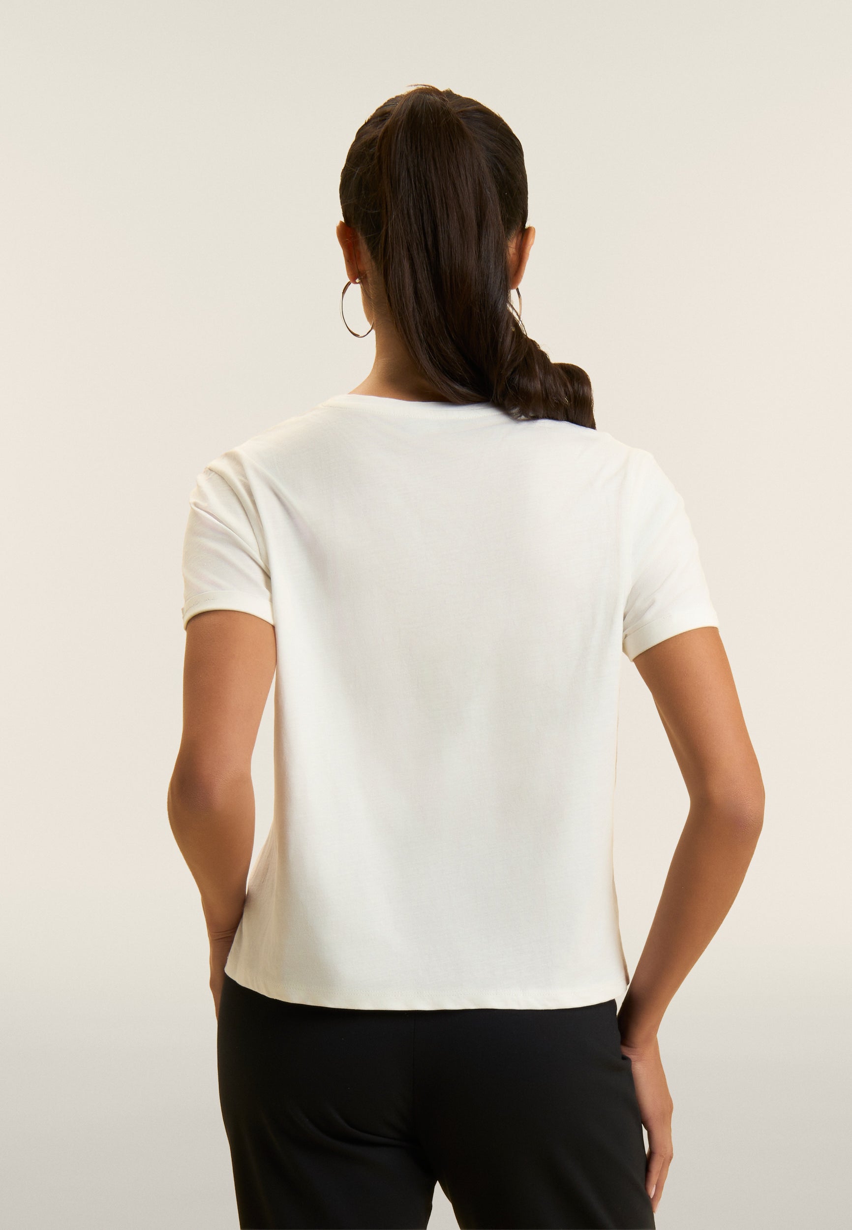 freddy-t-shirt-cropped-in-jersey-fiammato-con-risvolto-maniche image 3