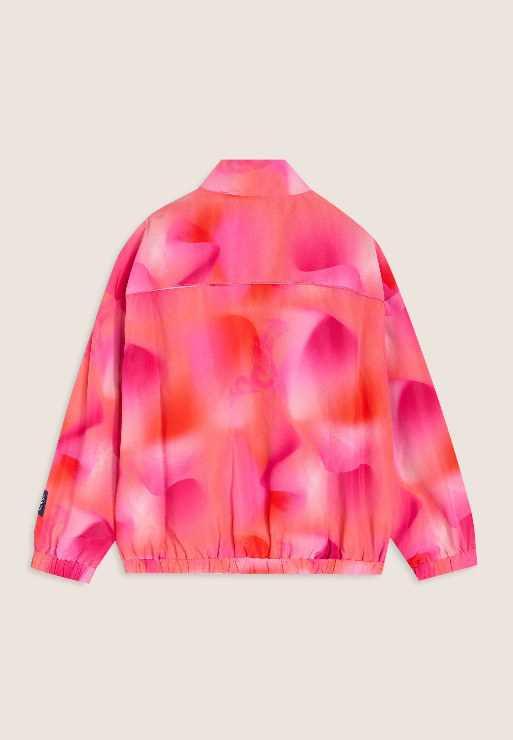 freddy-giacca-bambina-leggera-rosa-arancio-fantasia-sfumata-full-zip image 2