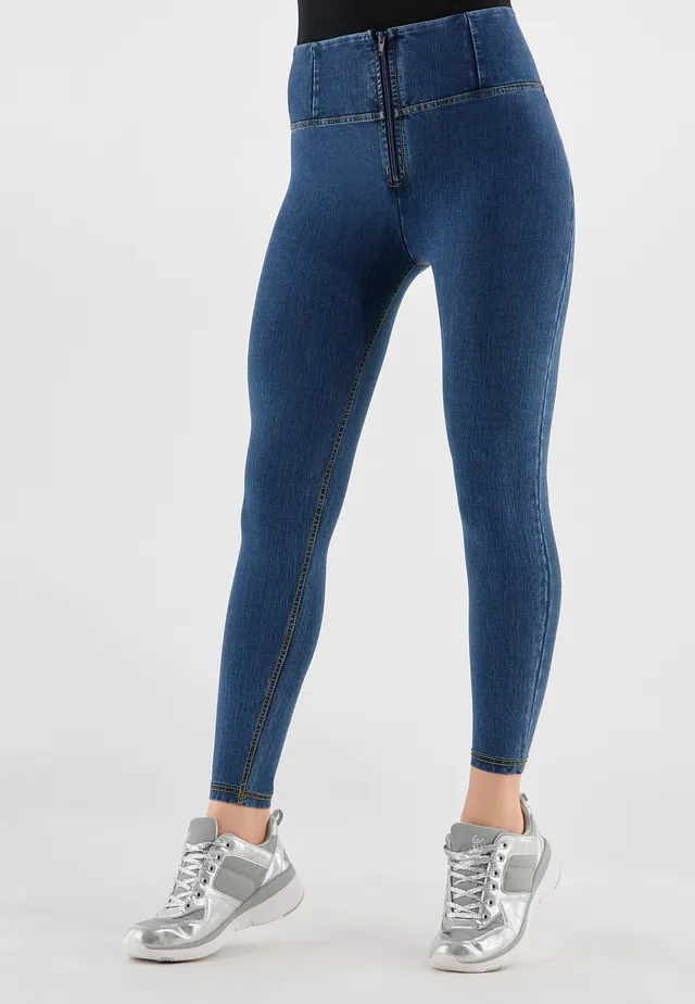 freddy-jeans-wr-up-7-8-vita-alta-denim-scuro-fibra-ecologica image 1