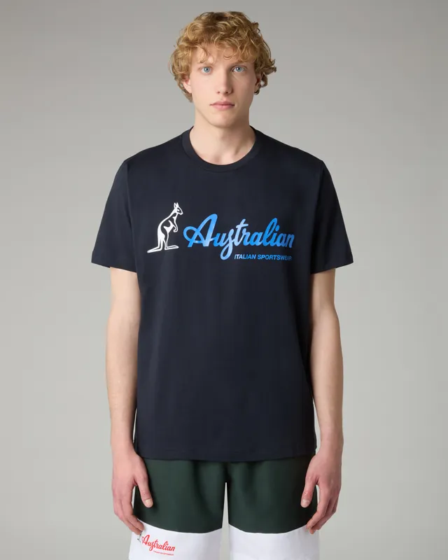 australian-big-logo-t-shirt-t-shirt-in-cotone-regular-fit-blu-navy image 1
