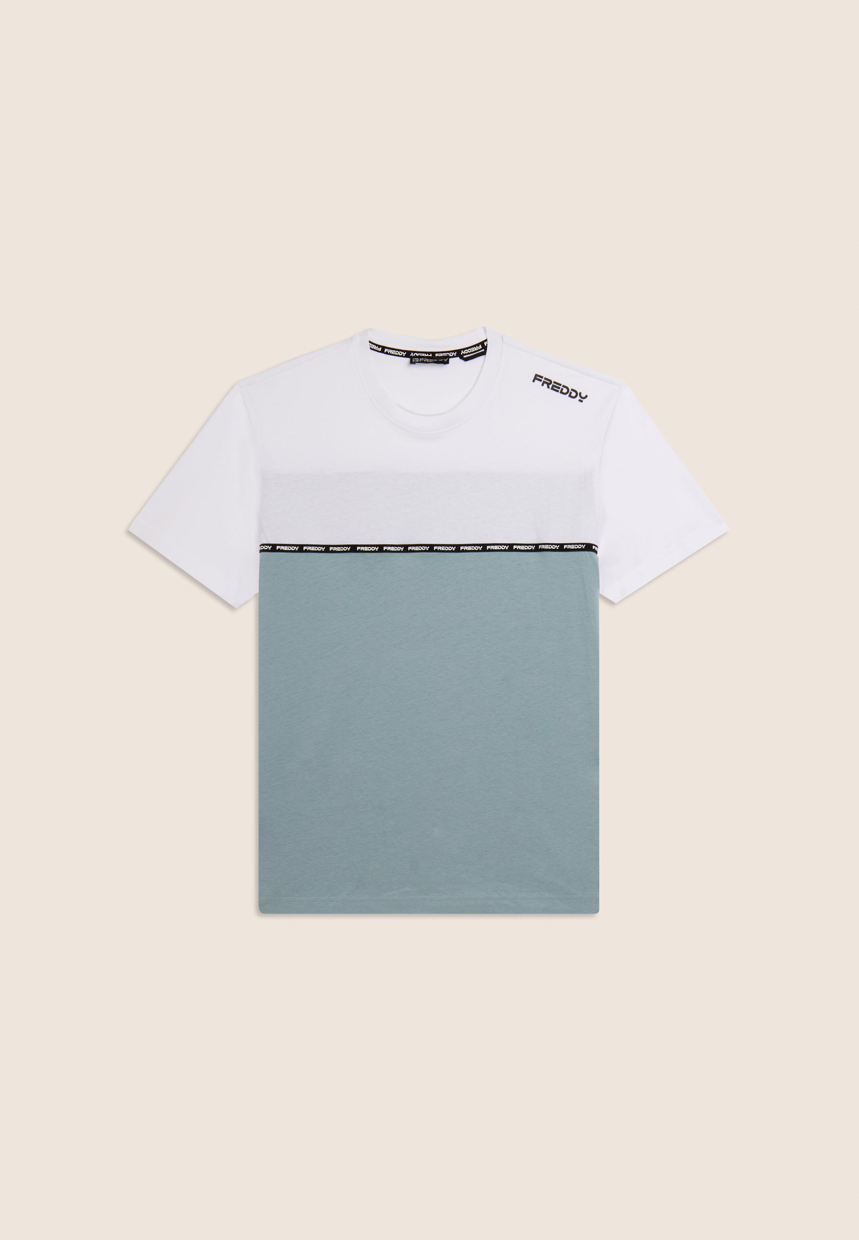freddy-t-shirt-colour-block-con-inserto-logato-uomo image 4