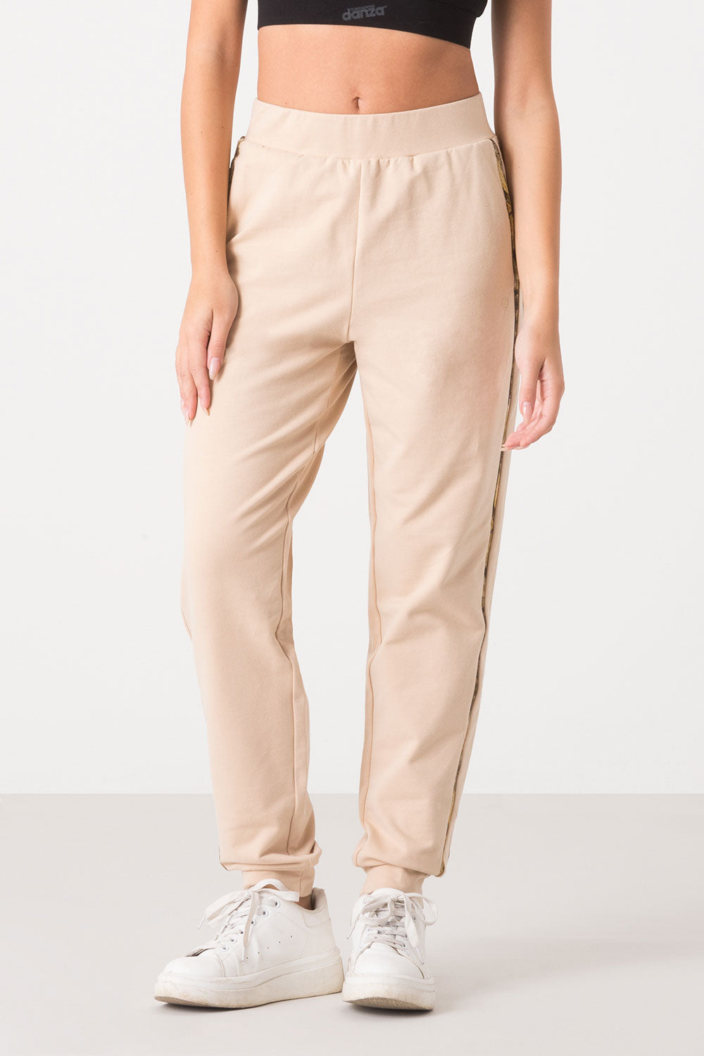 dimensione-danza-pantalone-felpa-stretch-cotone-modal-con-bande-animalier image 6